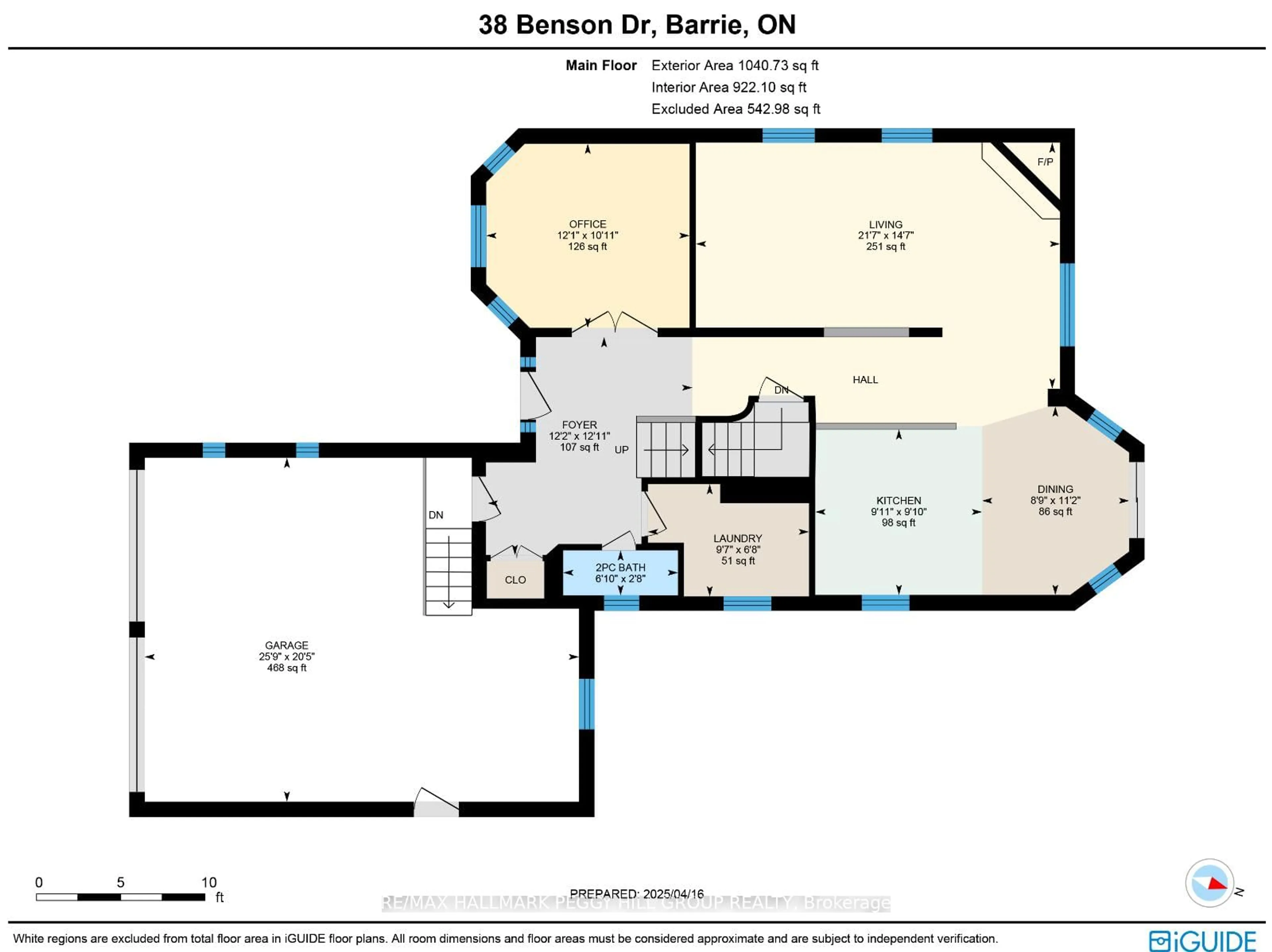 Floor plan for 38 Benson Dr, Barrie Ontario L4N 7Y1