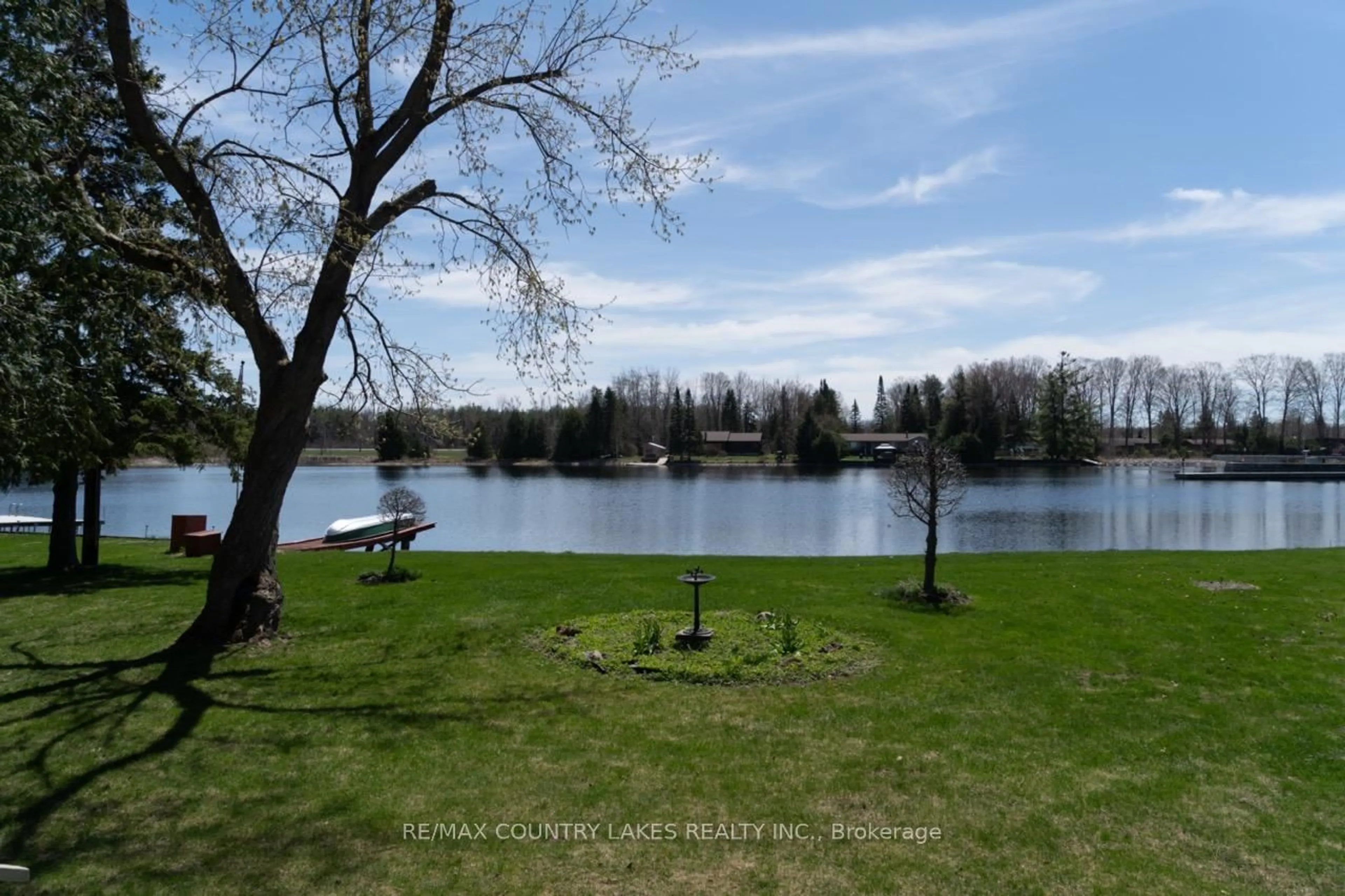 Patio, water/lake/river/ocean view for 1389 Canal Rd, Ramara Ontario L0K 1B0