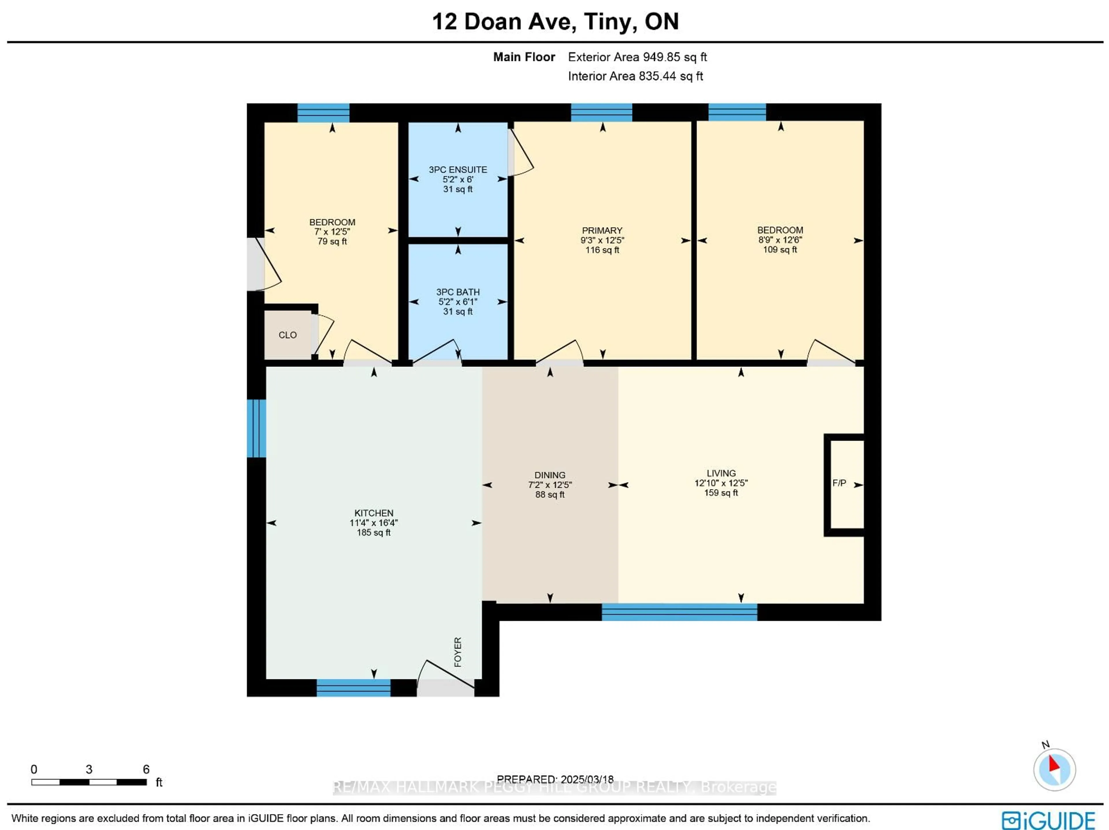 Floor plan for 12 Doan Ave, Tiny Ontario L0L 1P0