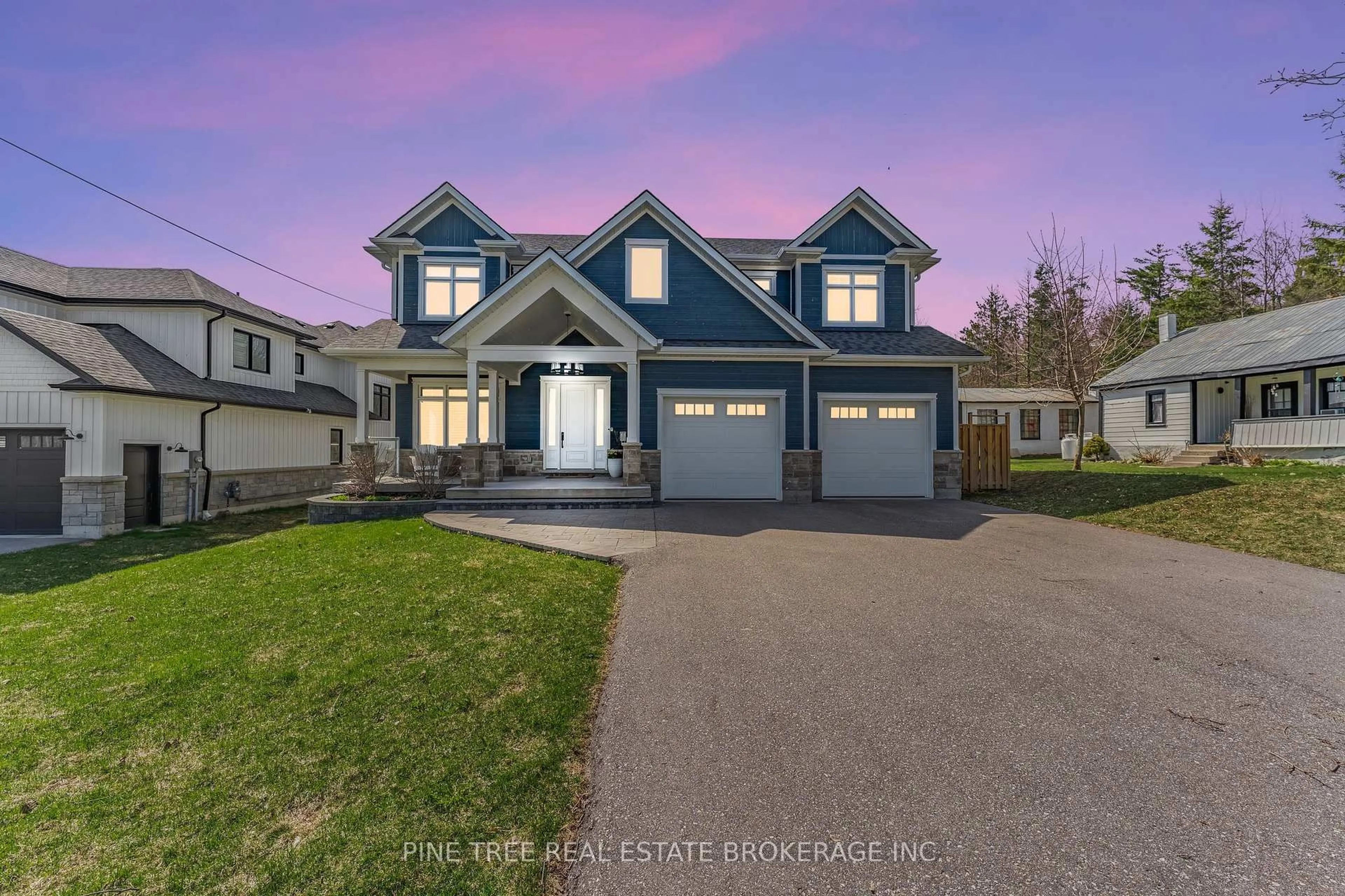 Home with vinyl exterior material, street for 6 Colborne St, Oro-Medonte Ontario L0L 2E0