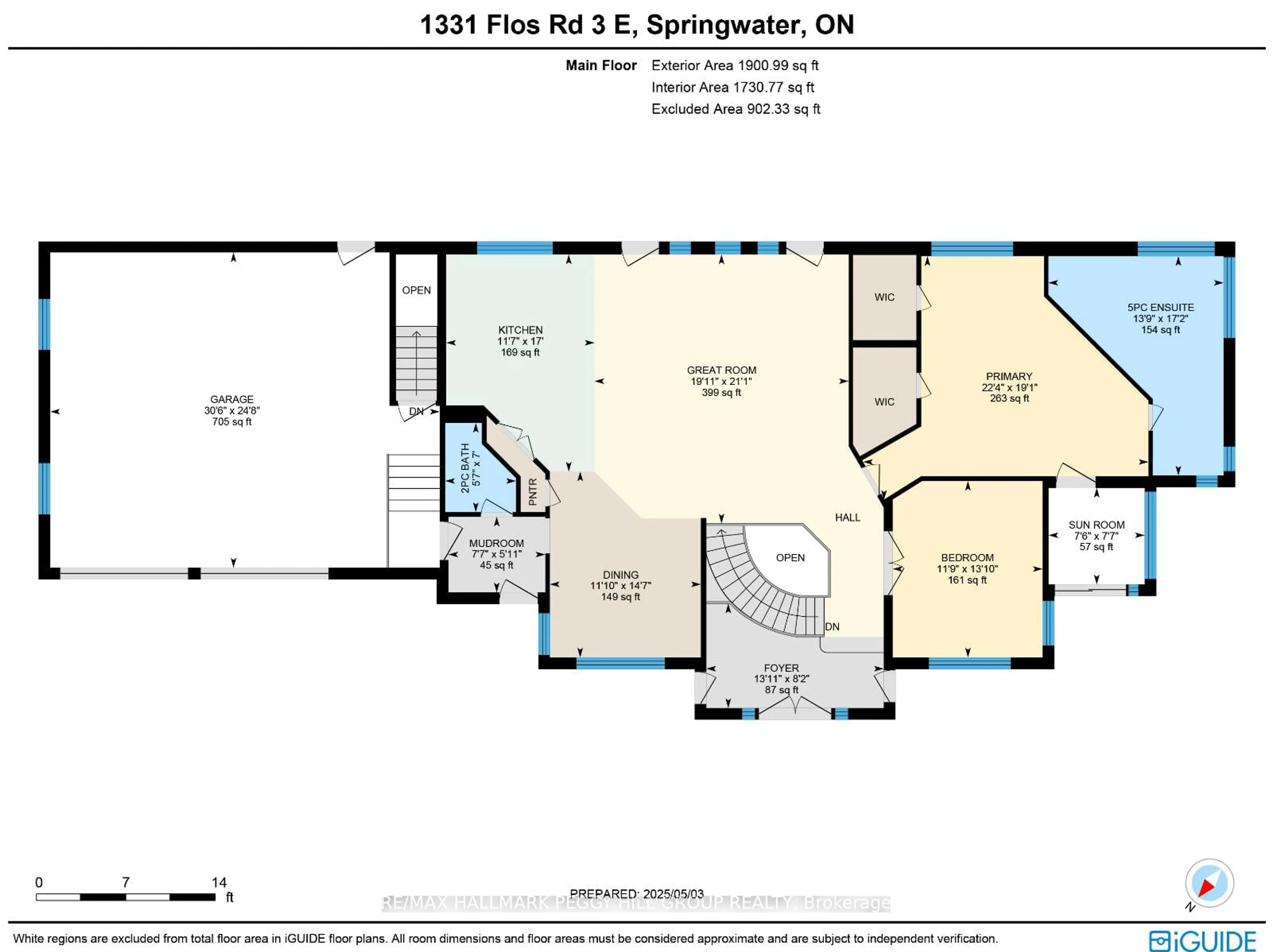 Floor plan for 1331 Flos Road 3 N/A, Springwater Ontario L0L 2K0