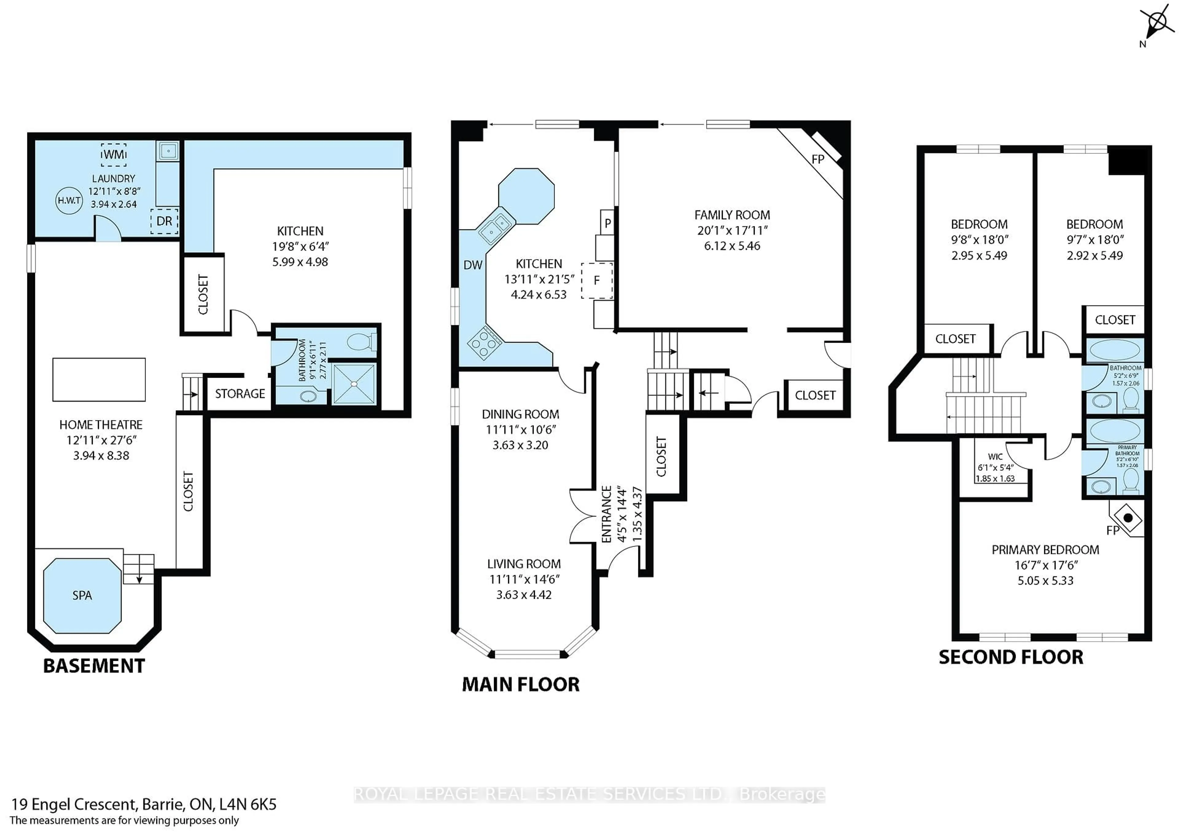 Floor plan for 19 Engel Cres, Barrie Ontario L4N 6K5