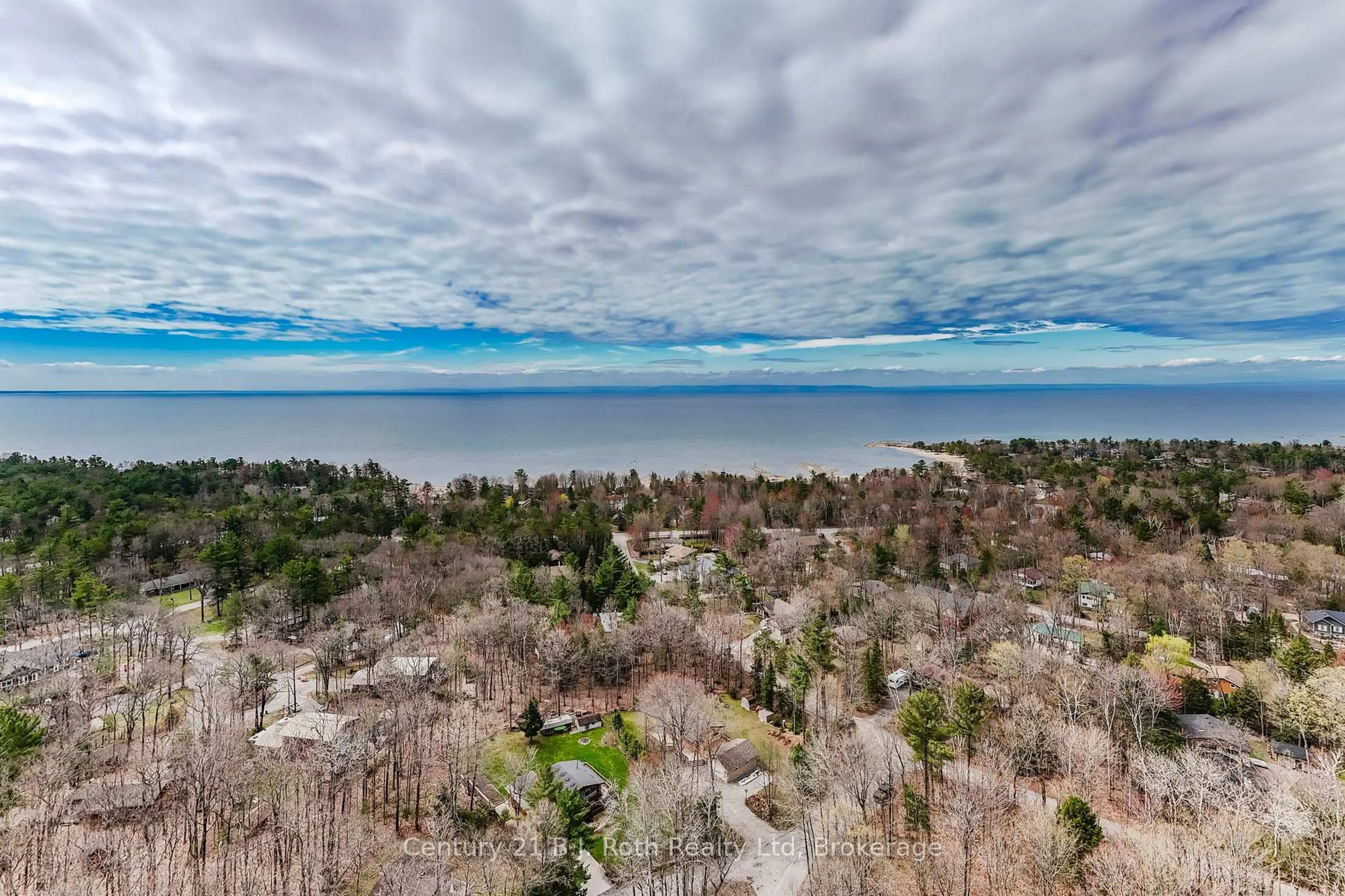 A pic from outside/outdoor area/front of a property/back of a property/a pic from drone, water/lake/river/ocean view for 3 Celestine Crt, Tiny Ontario L9M 0H3