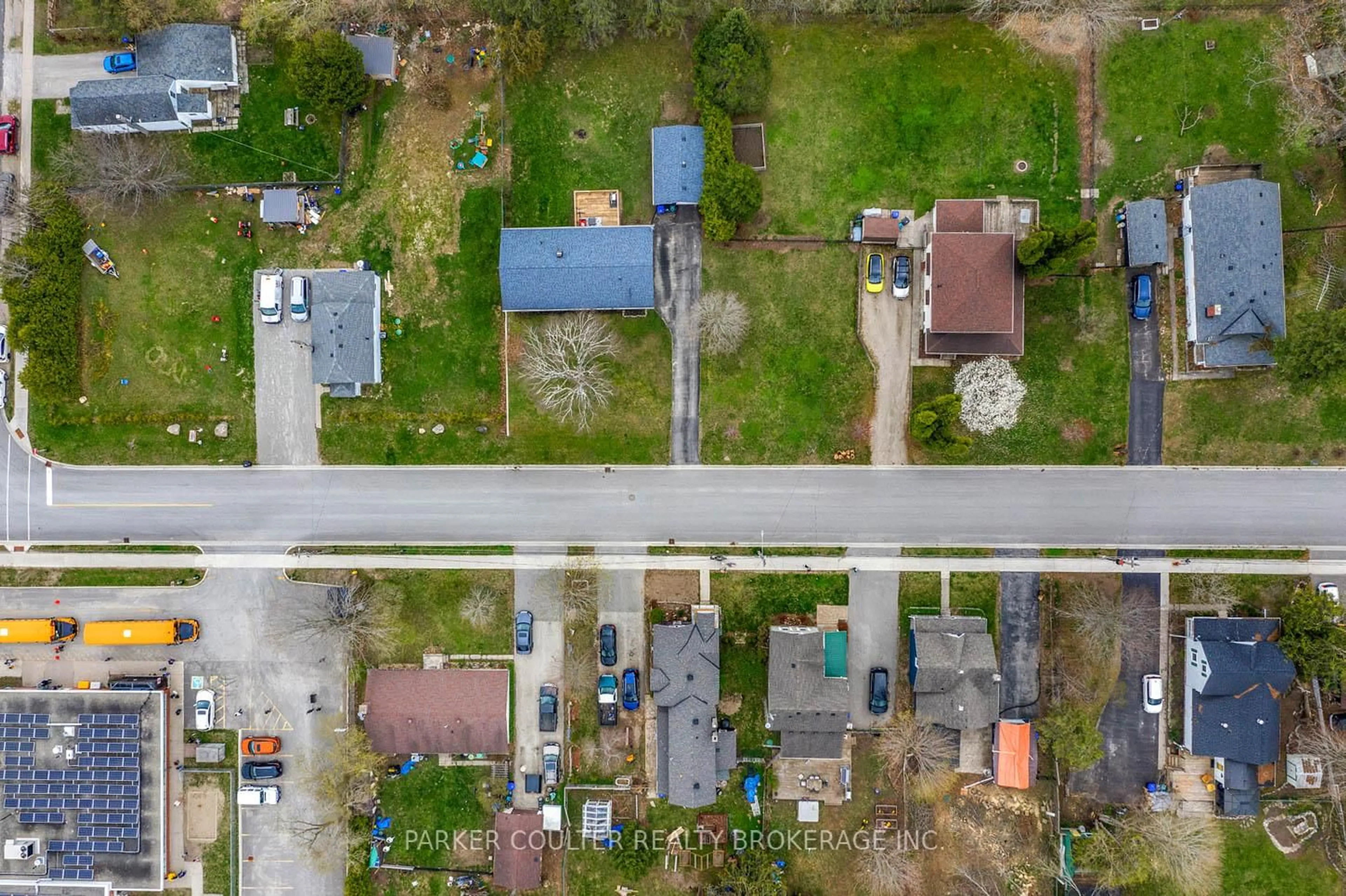 A pic from outside/outdoor area/front of a property/back of a property/a pic from drone, street for 11 Albert St, Springwater Ontario L0L 1V0