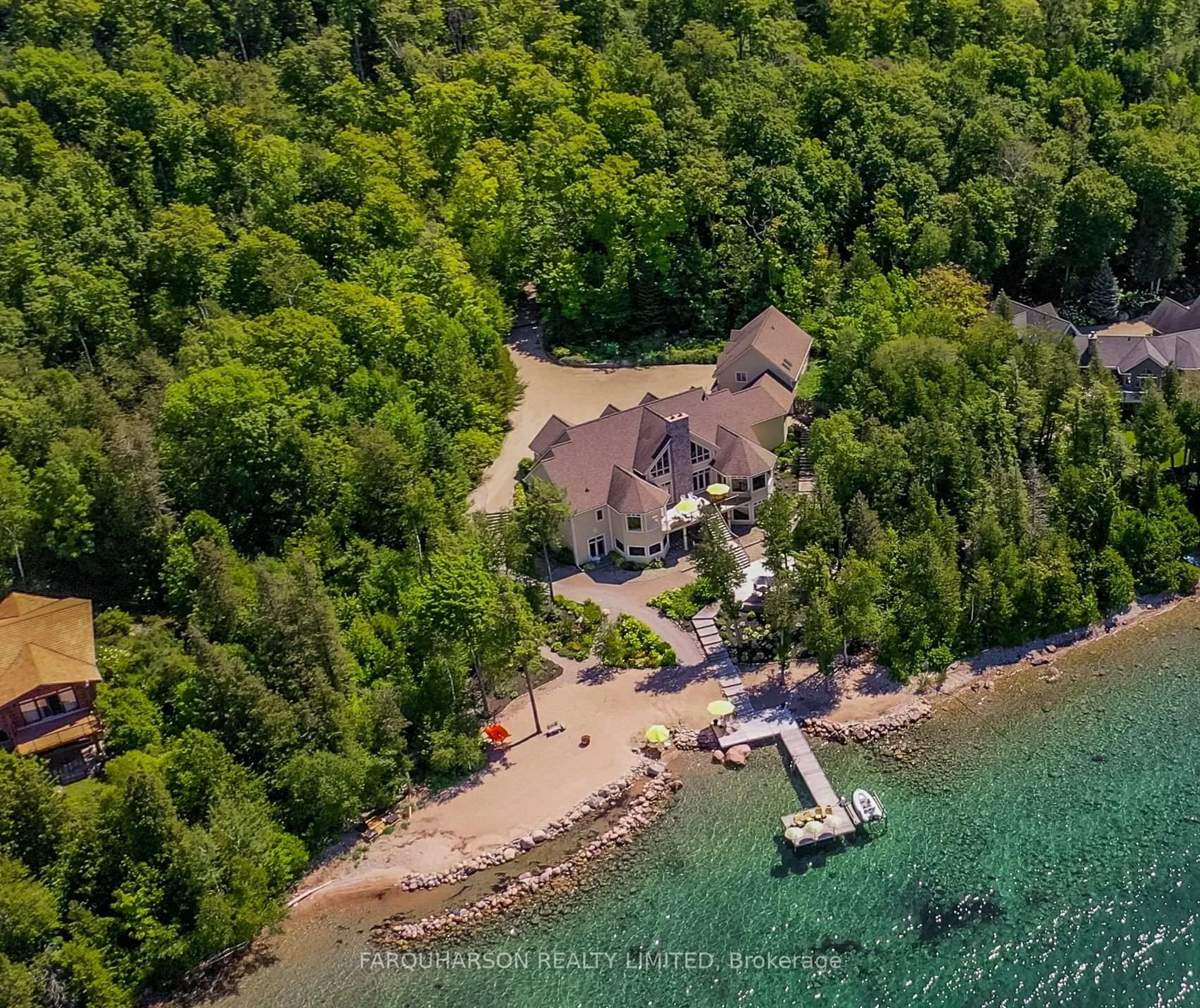 A pic from outside/outdoor area/front of a property/back of a property/a pic from drone, water/lake/river/ocean view for 114 Melissa Lane, Tiny Ontario L9M 0T8