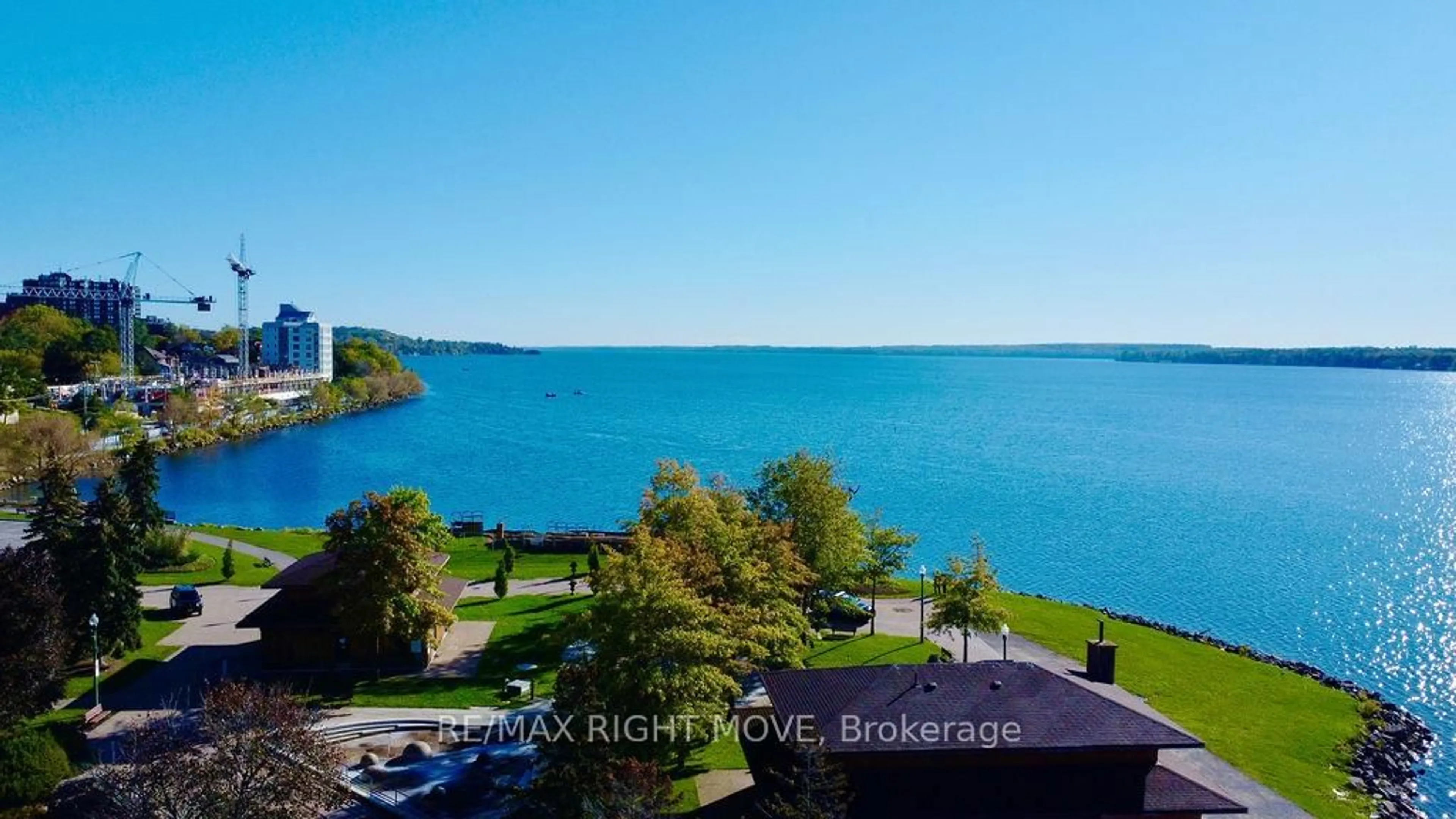 A pic from outside/outdoor area/front of a property/back of a property/a pic from drone, water/lake/river/ocean view for 150 Dunlop St #1108, Barrie Ontario L4M 6H1