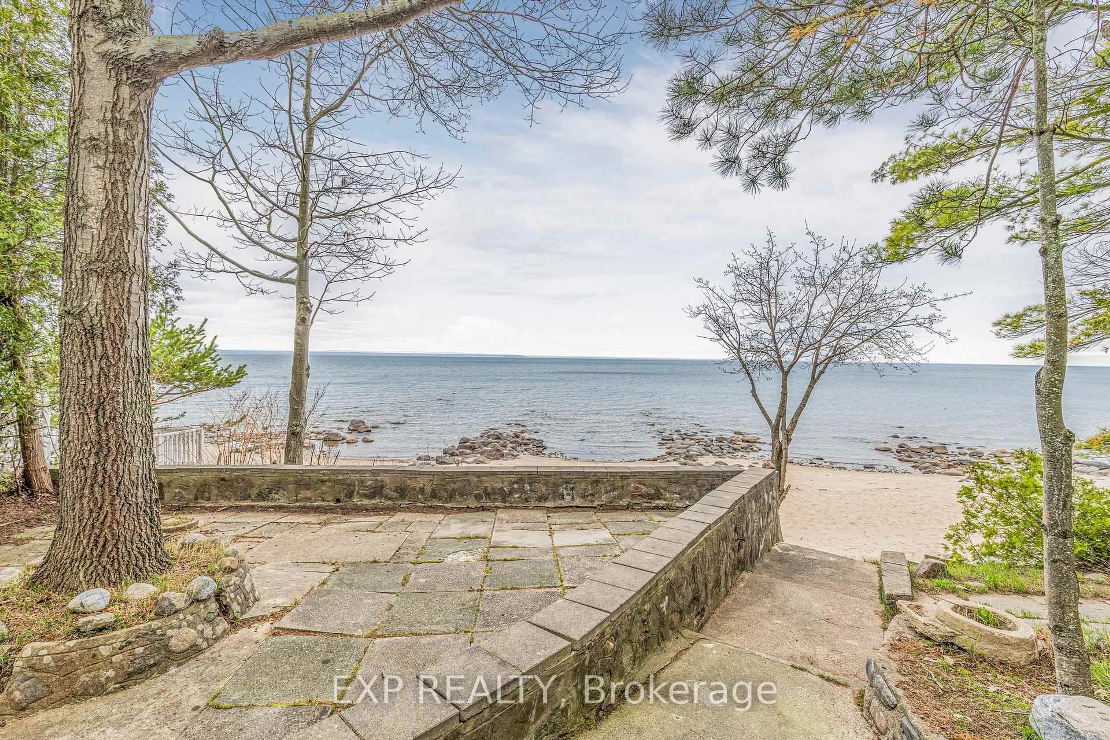 A pic from outside/outdoor area/front of a property/back of a property/a pic from drone, water/lake/river/ocean view for 8 Yarwood Rd, Tiny Ontario L0L 2J0