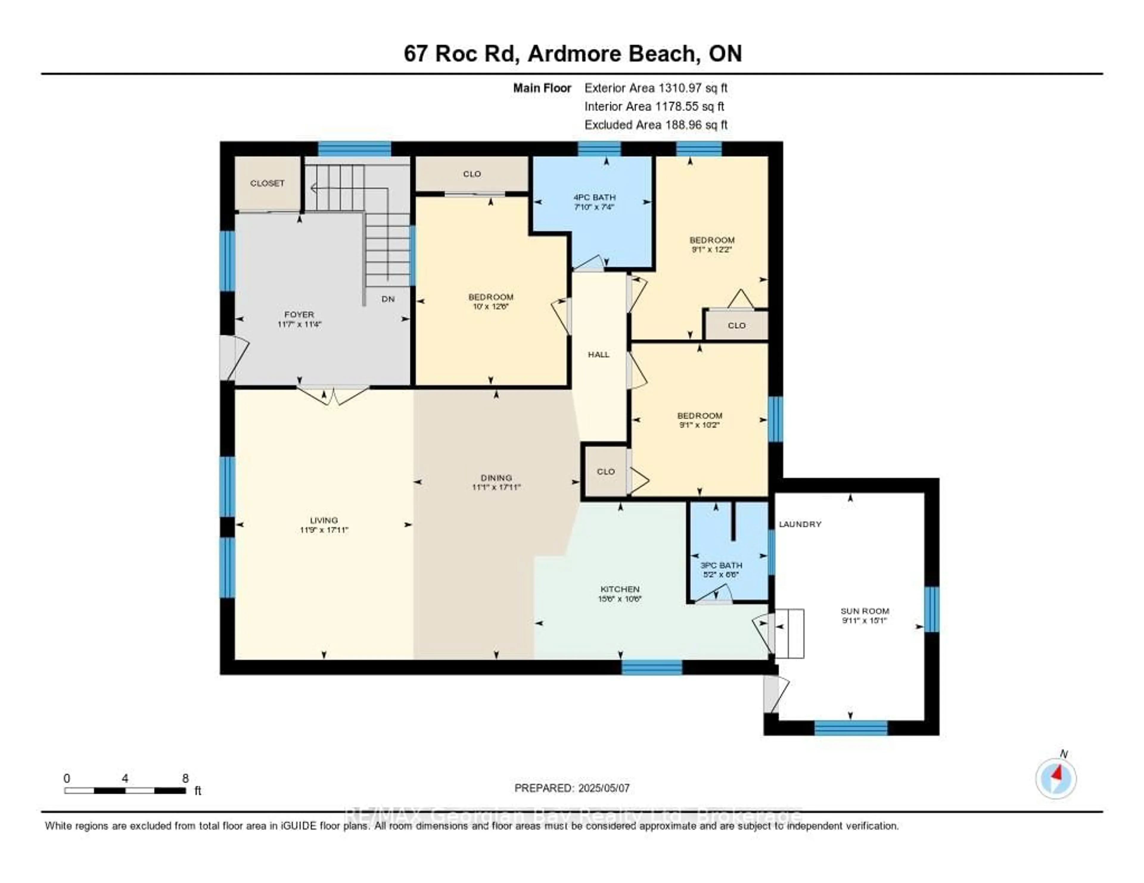 Floor plan for 67 Roc Rd, Tiny Ontario L0L 2J0
