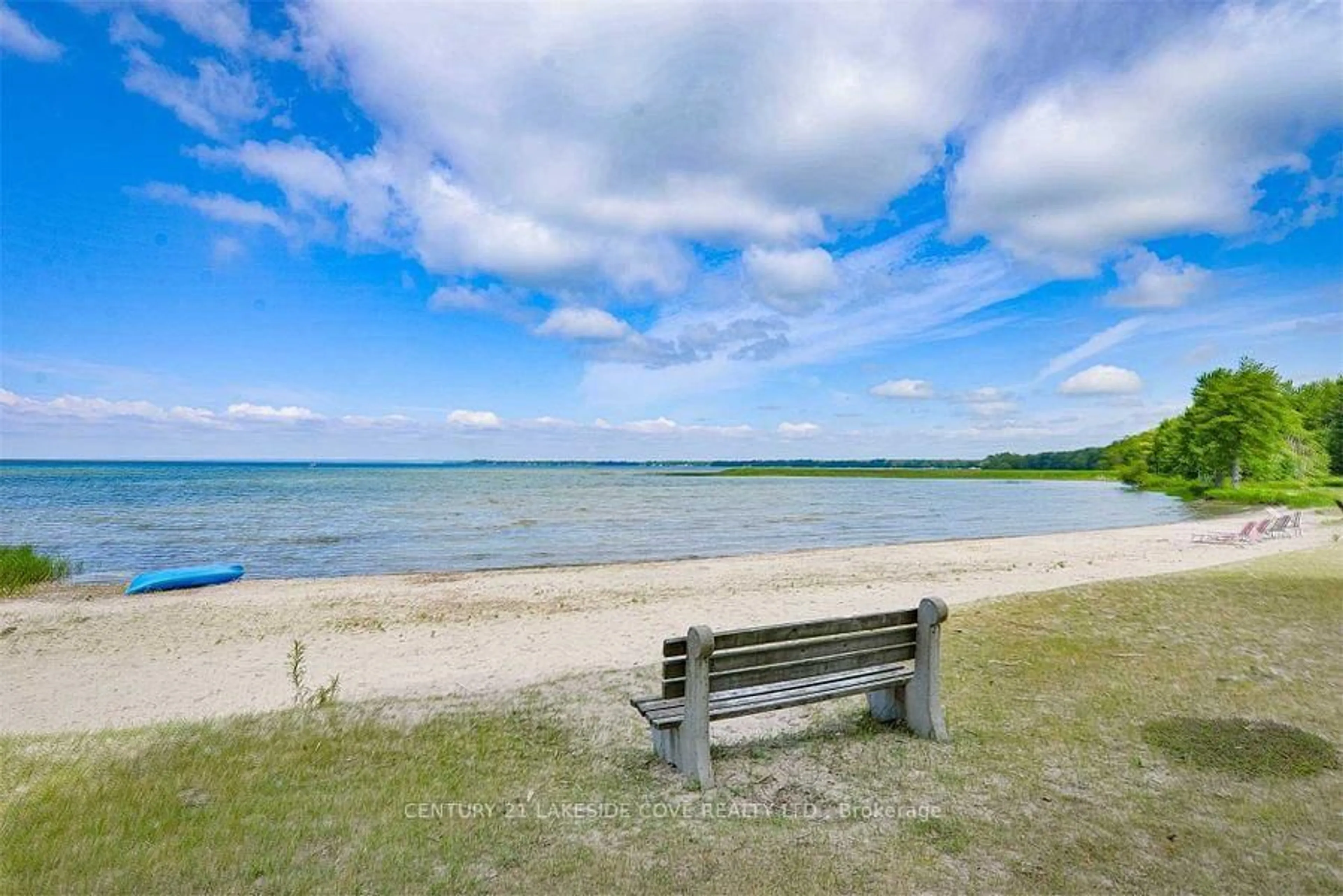 Patio, water/lake/river/ocean view for 4 Paradise Blvd #19, Ramara Ontario L0K 1B0