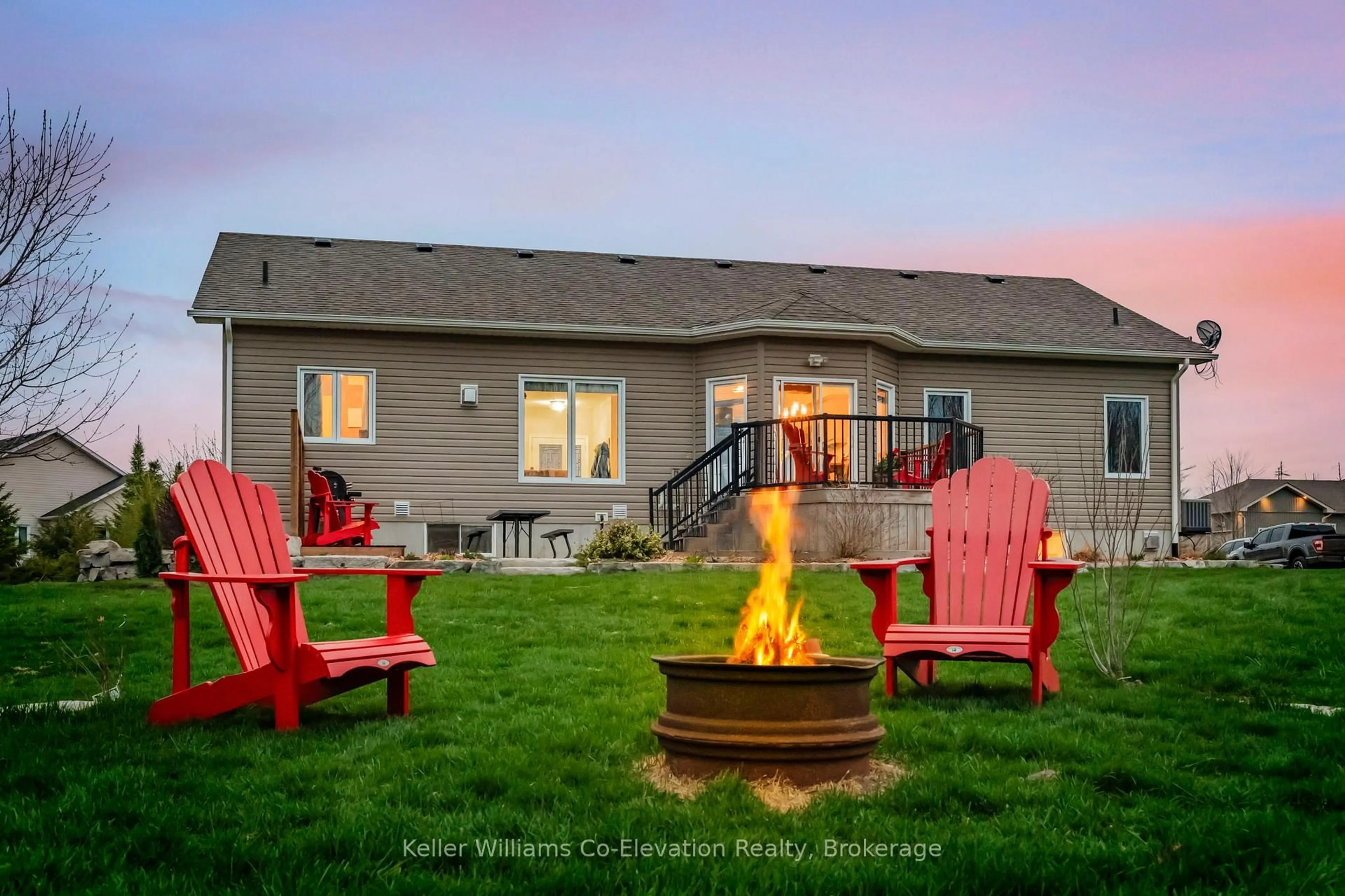 Patio, water/lake/river/ocean view for 53 Boyd Cres, Oro-Medonte Ontario L0K 1N0