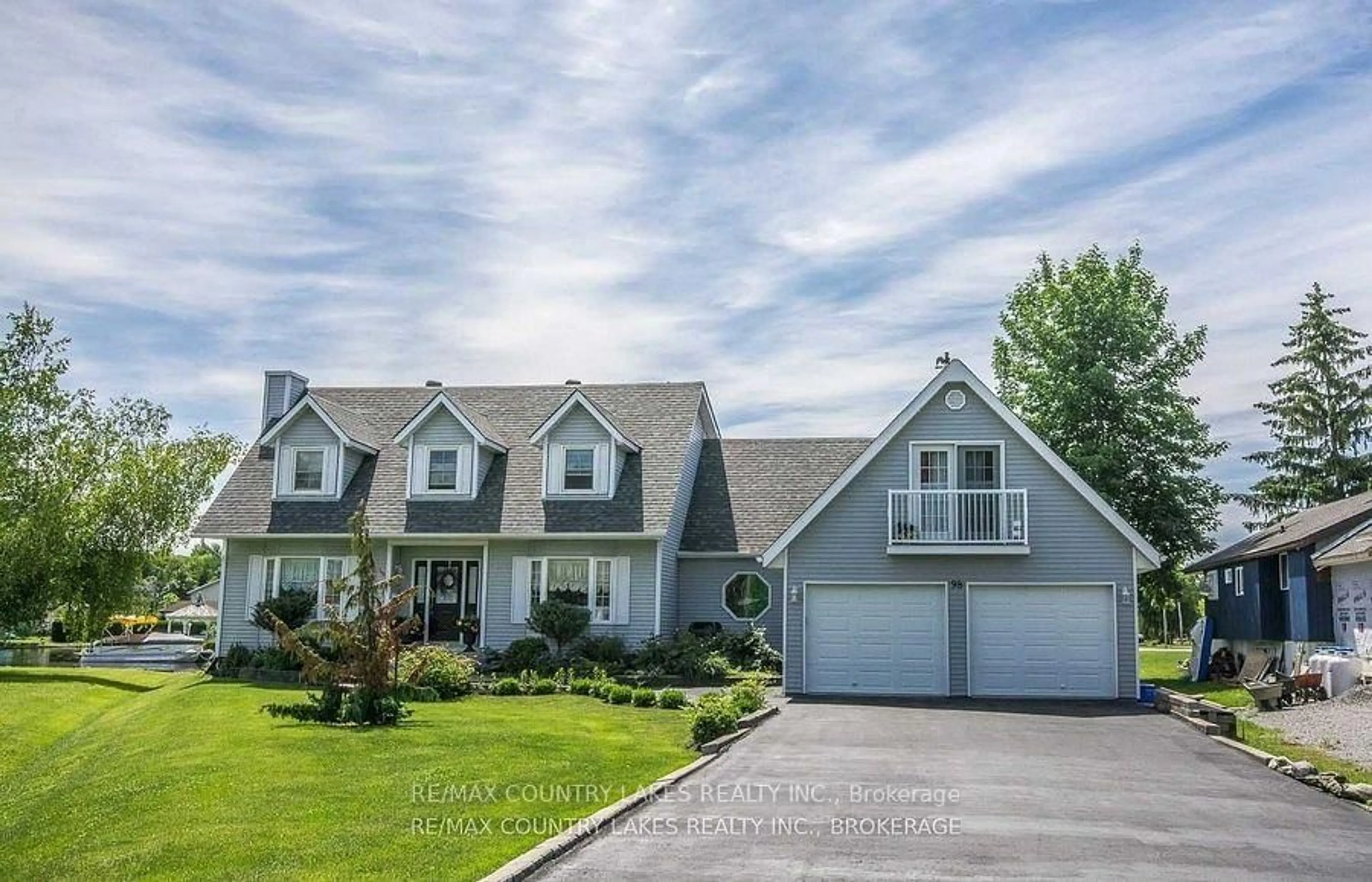 Home with vinyl exterior material, street for 98 Turtle Path, Ramara Ontario L0K 1B0