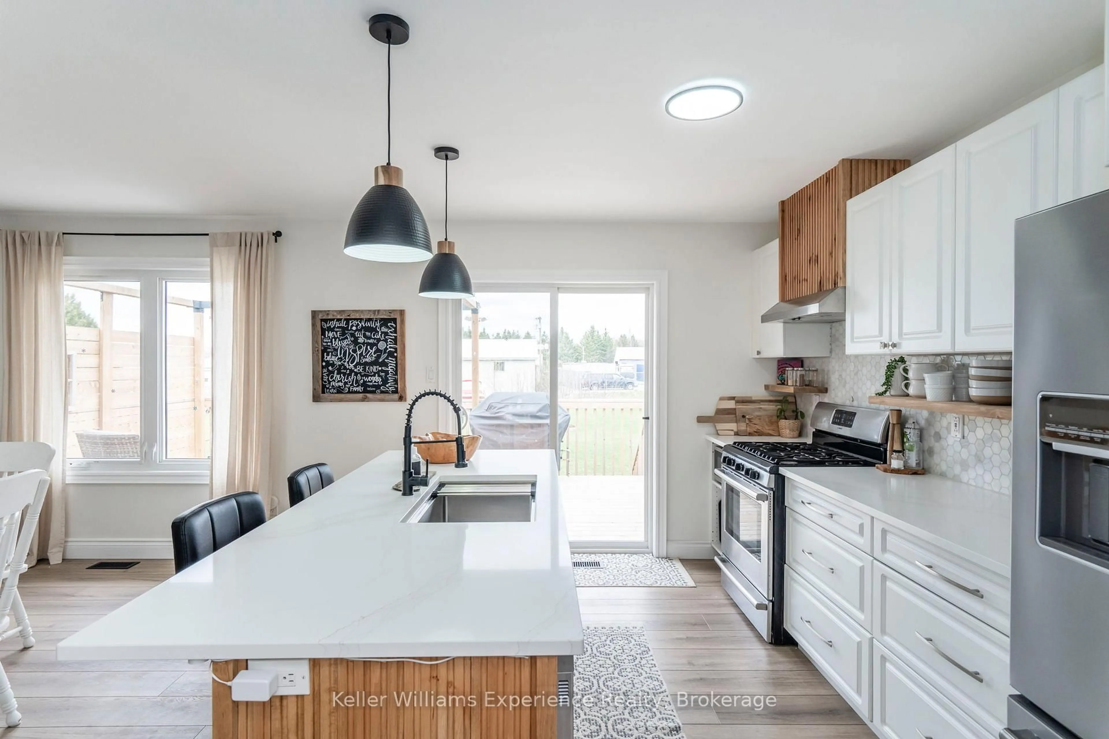 Open concept kitchen, ceramic/tile floor for 10 Concession  9 Rd, Tiny Ontario L0L 2J0