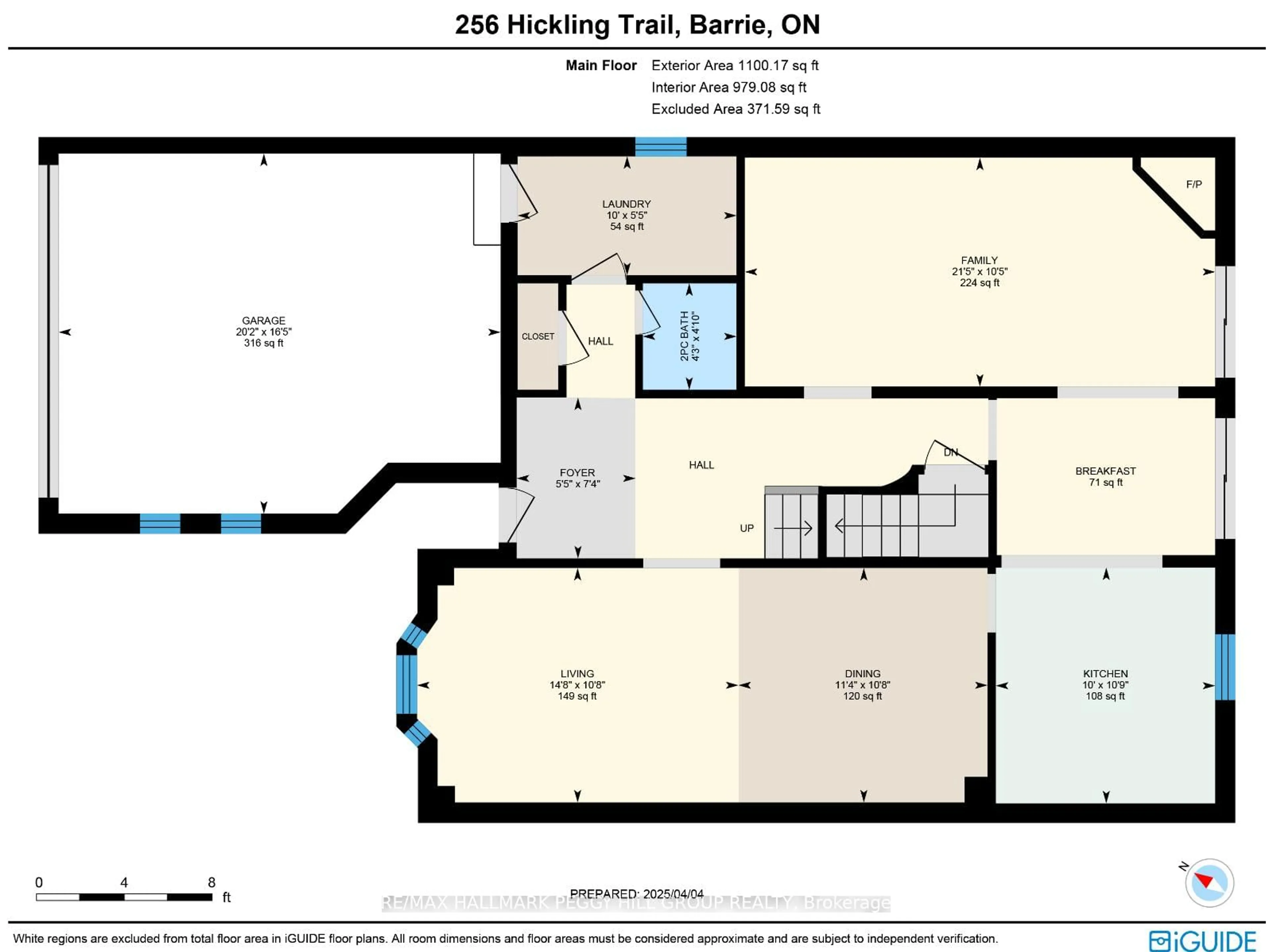 Floor plan for 256 Hickling Tr, Barrie Ontario L4M 5W7