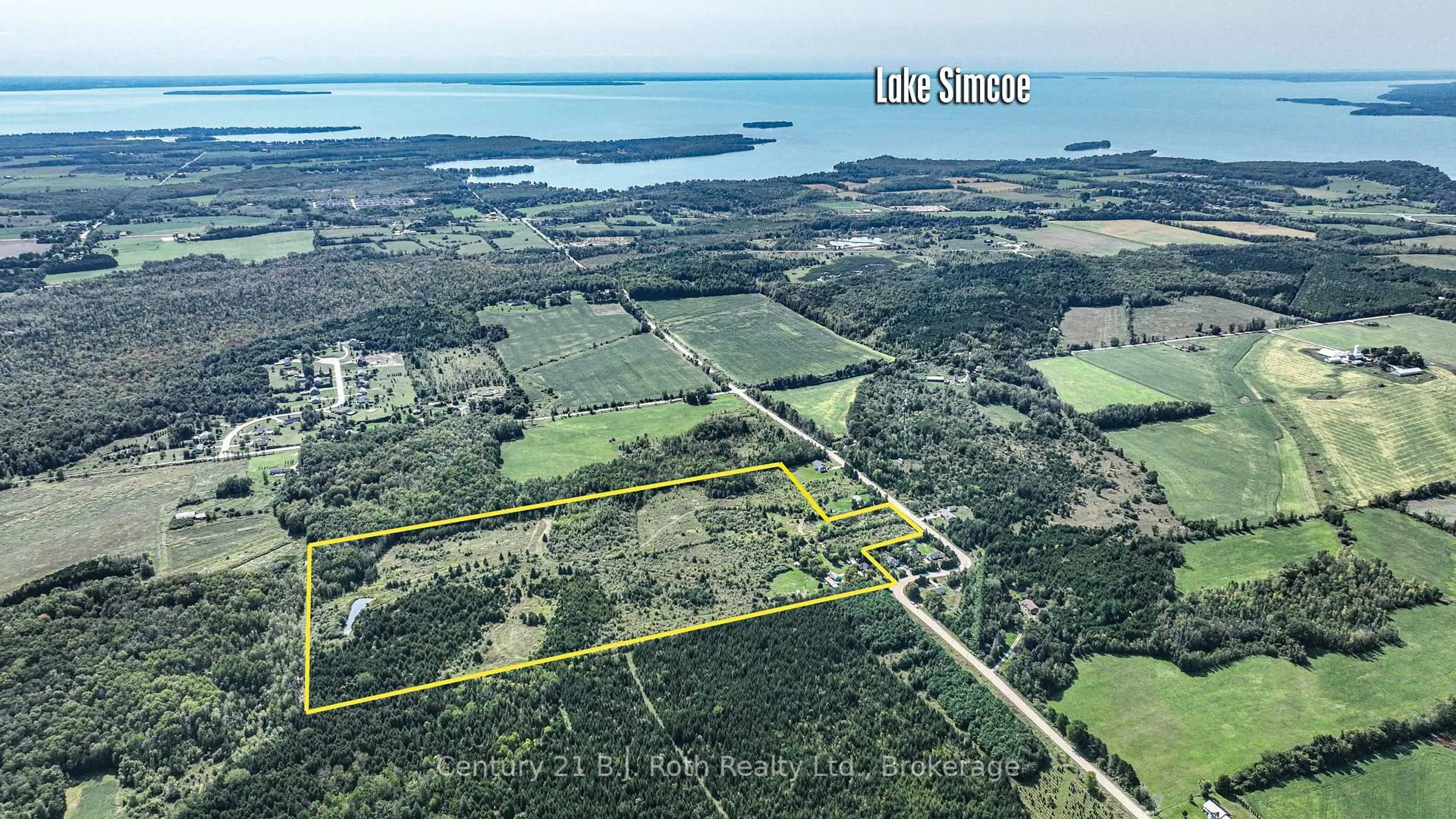 A pic from outside/outdoor area/front of a property/back of a property/a pic from drone, water/lake/river/ocean view for 5135 SIDEROAD 25 N/A, Ramara Ontario L3V 0T1