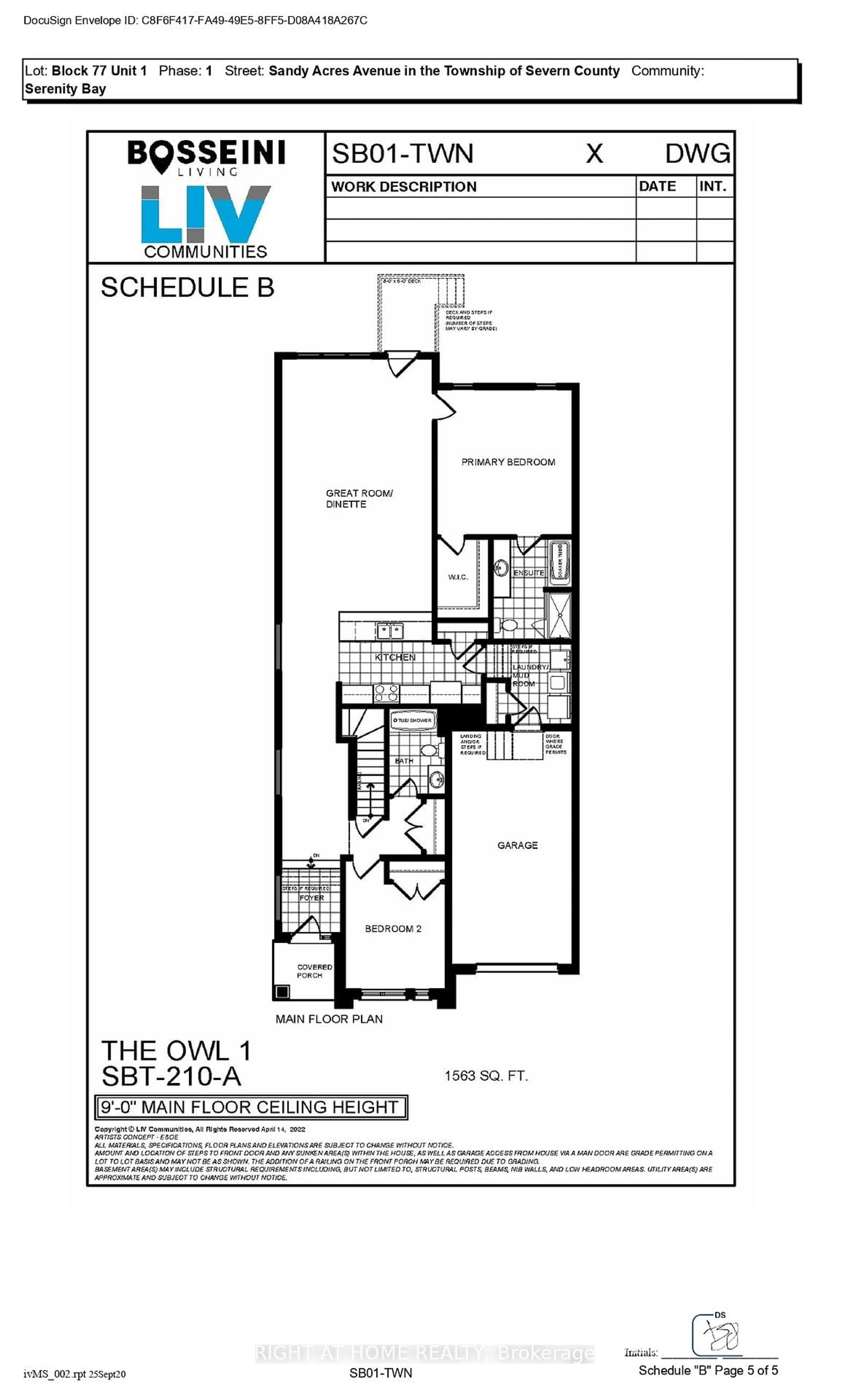 Floor plan for 3056 Sandy Acrs Ave, Severn Ontario L3V 8P8