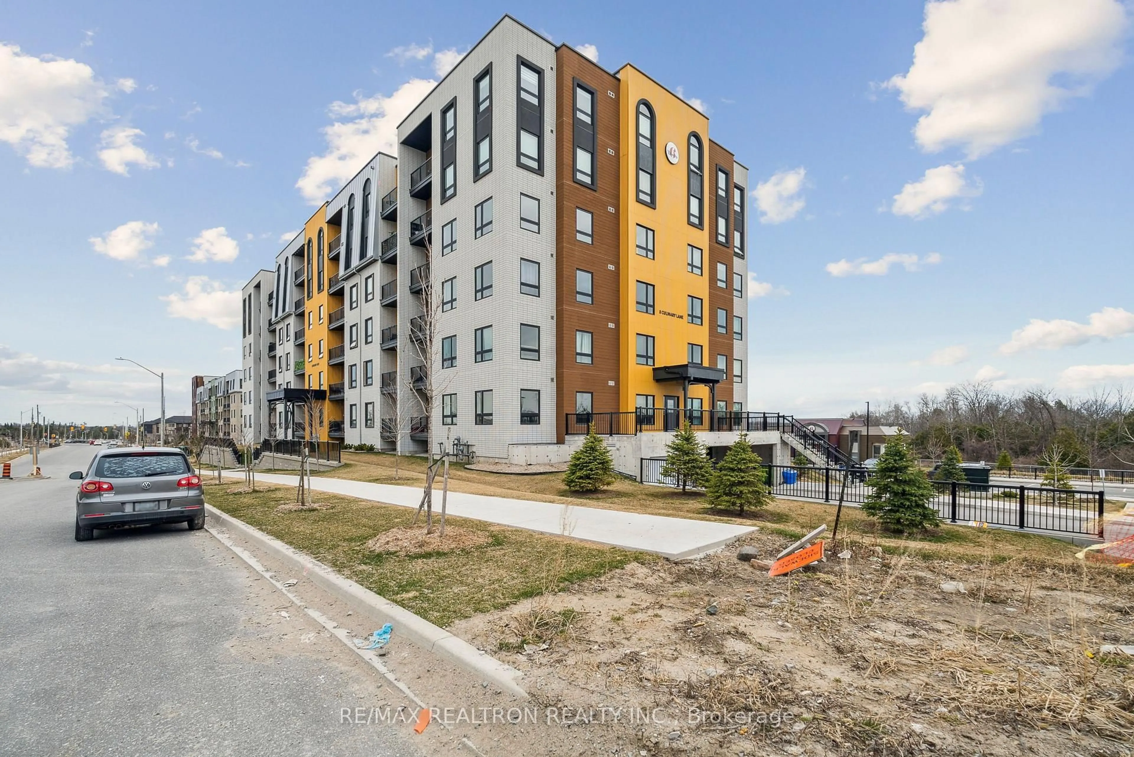A pic from outside/outdoor area/front of a property/back of a property/a pic from drone, street for 8 Culinary Lane #307, Barrie Ontario L9J 0T2