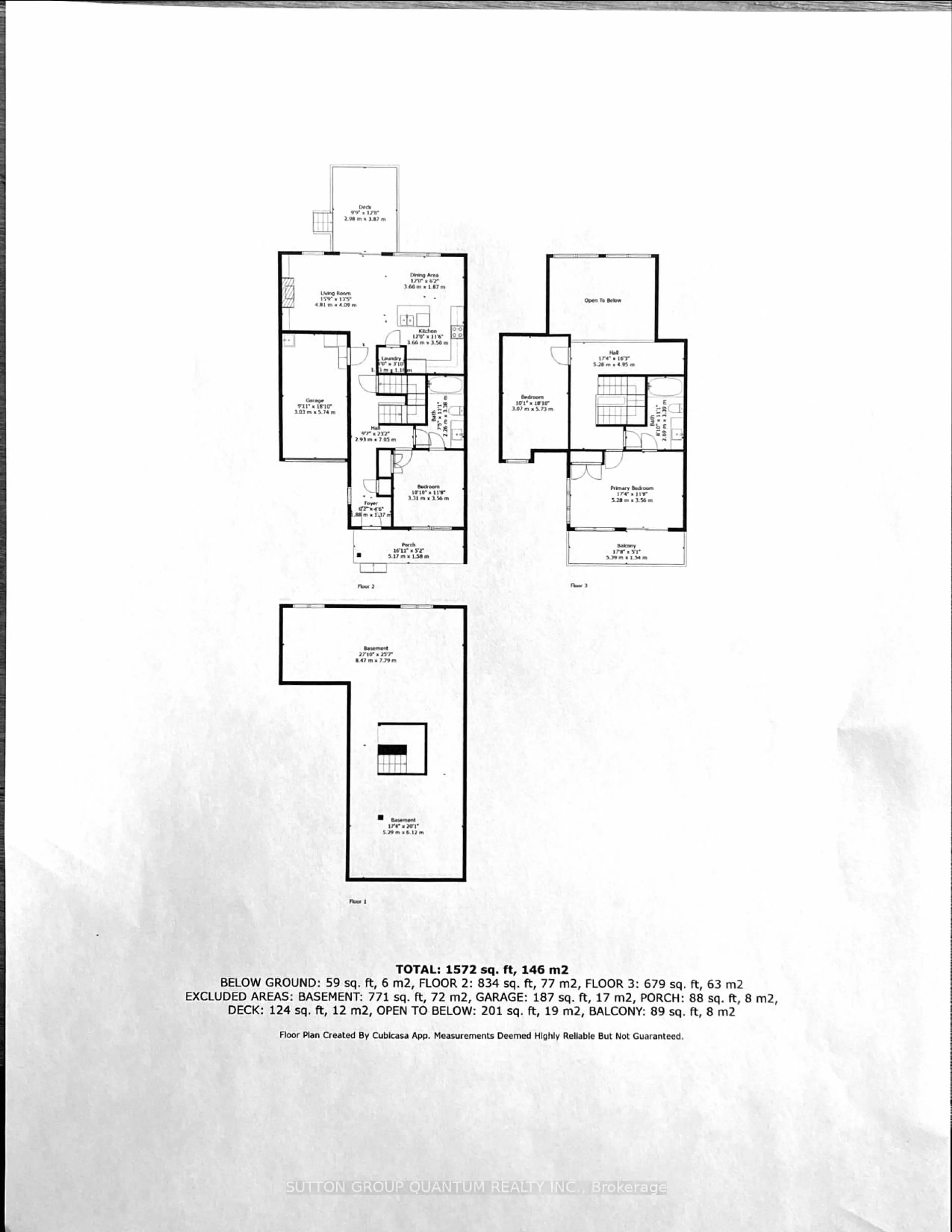 Floor plan for 35 Ruby Cres, Orillia Ontario L3V 8M3