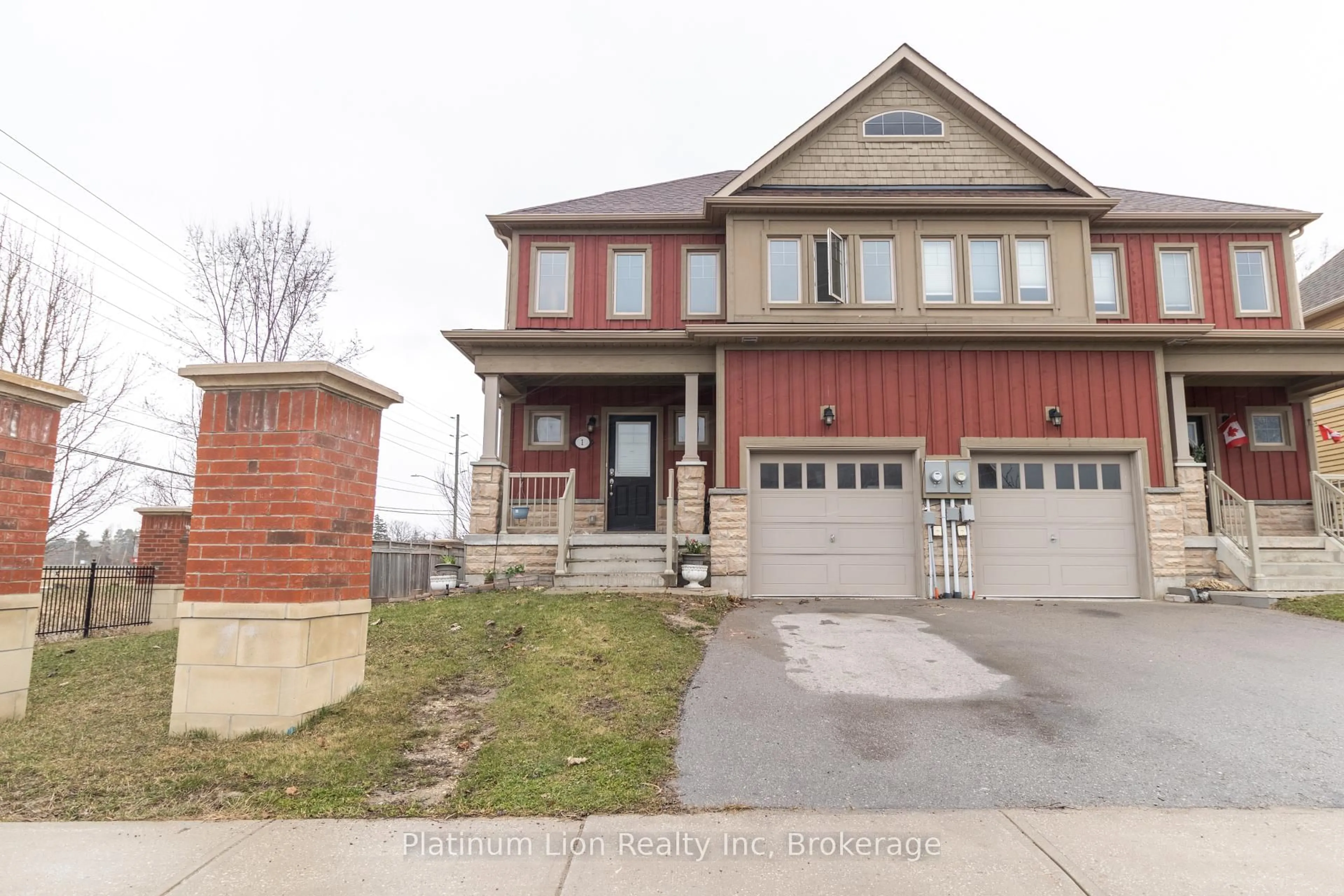 Home with brick exterior material, street for 1 Hughes St, Collingwood Ontario L9Y 0W7