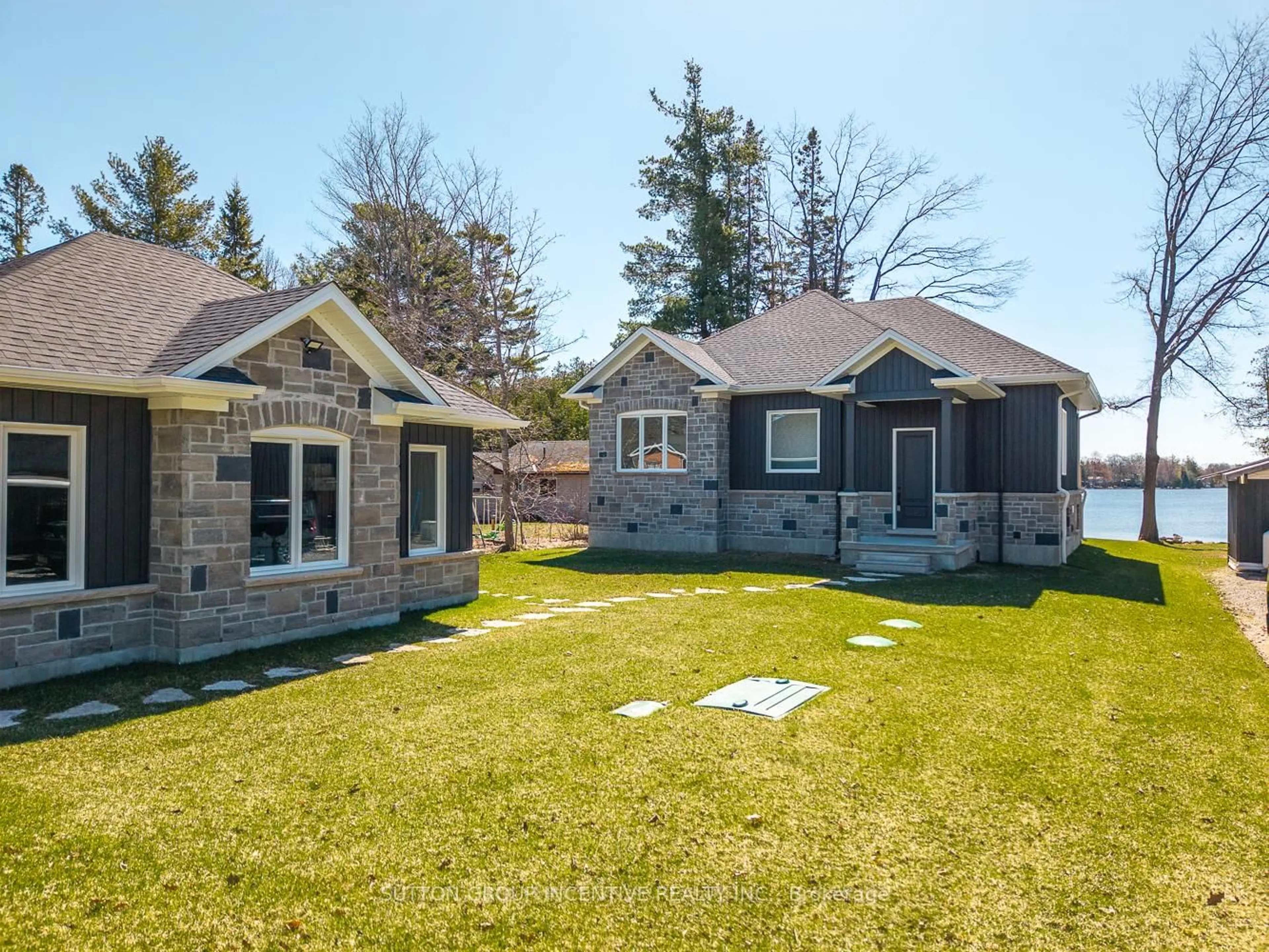 Home with brick exterior material, street for 3331 Lake St George Blvd, Severn Ontario L0K 2B0