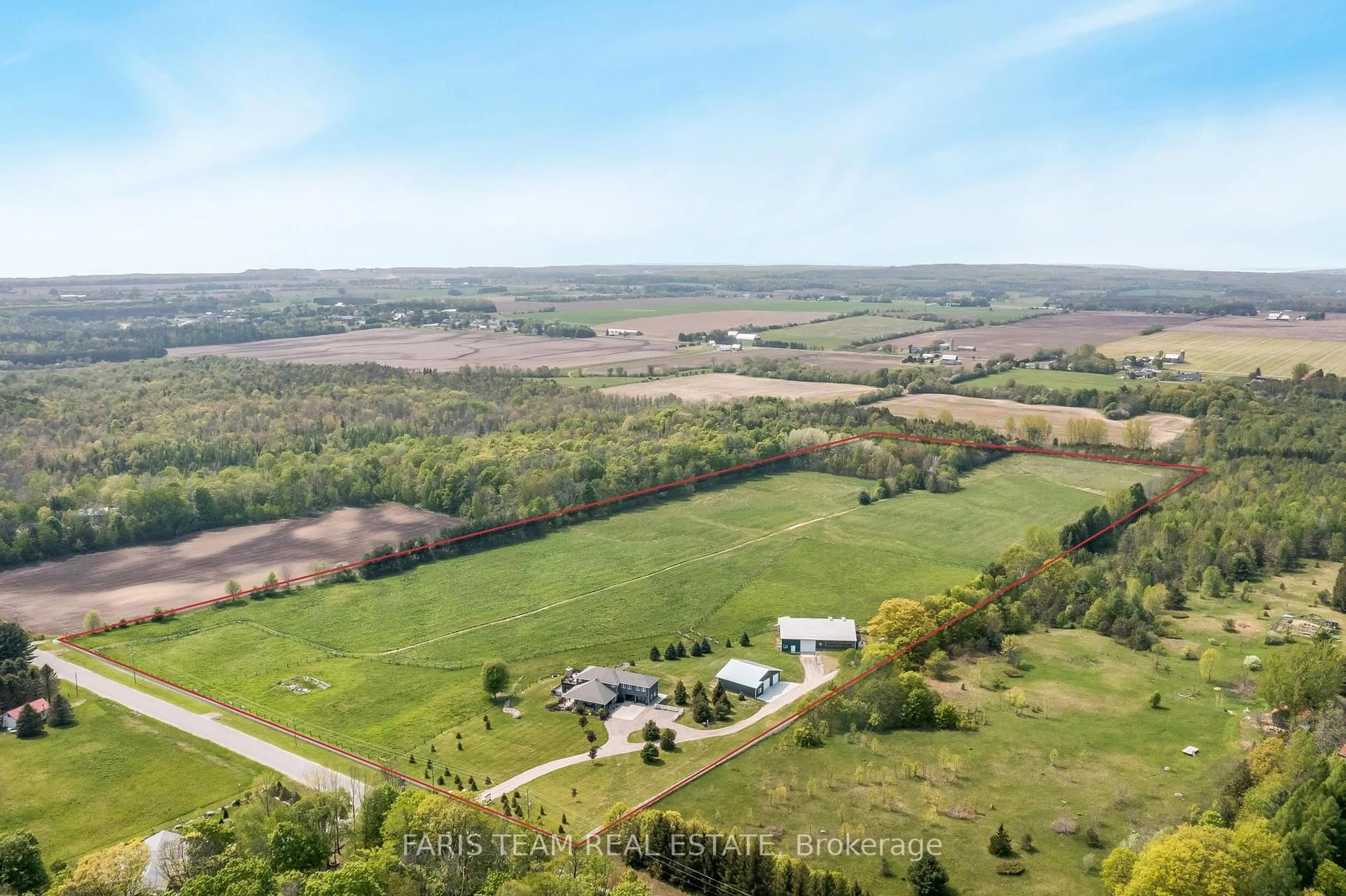 A pic from outside/outdoor area/front of a property/back of a property/a pic from drone, mountain view for 130 Concession 15 N/A, Tiny Ontario L9M 0N8