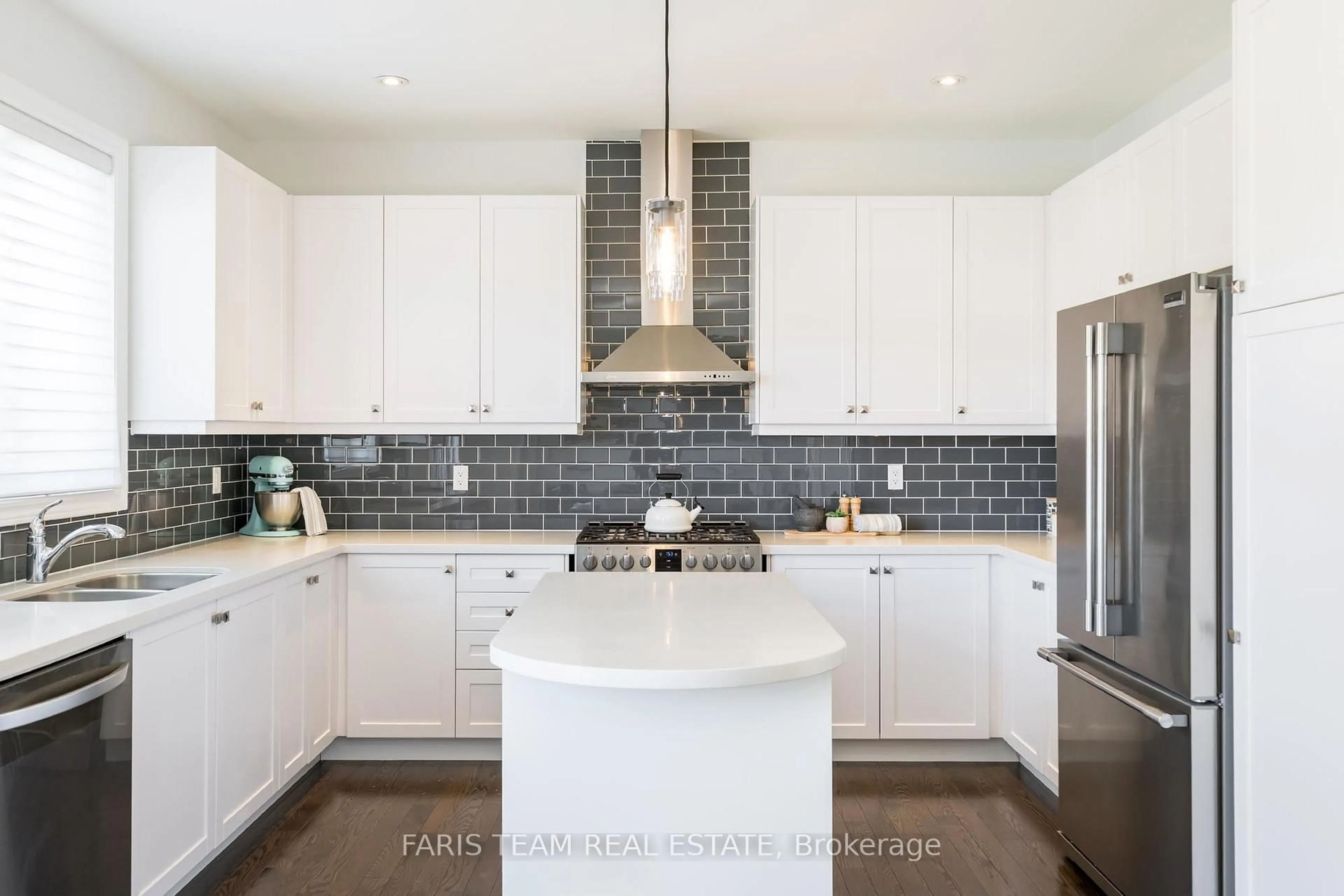 Contemporary kitchen, ceramic/tile floor for 14 Marks Rd, Springwater Ontario L9X 0S5