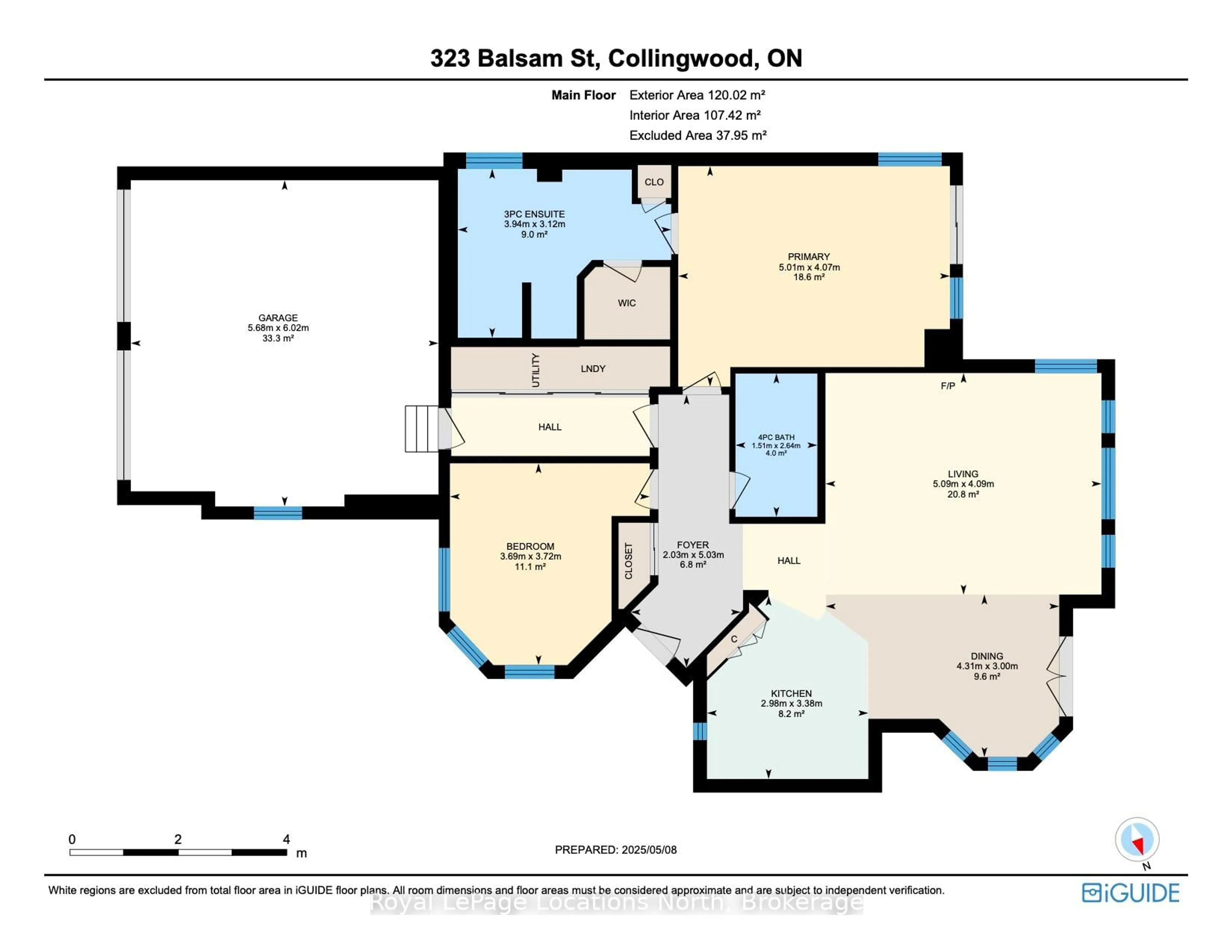 Floor plan for 323 Balsam St, Collingwood Ontario L9Y 5B9