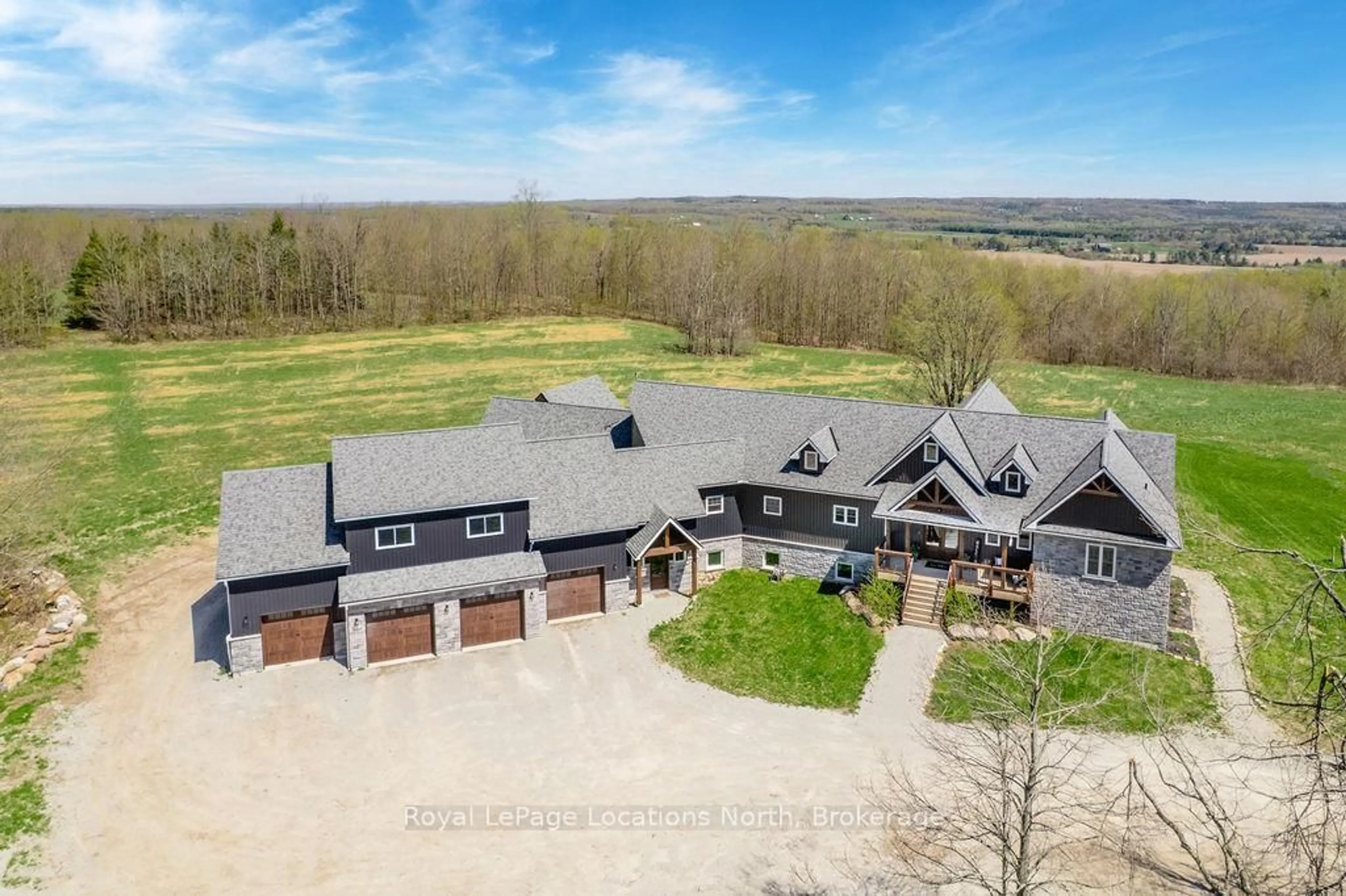 A pic from outside/outdoor area/front of a property/back of a property/a pic from drone, unknown for 5385 Line 8 N/A, Oro-Medonte Ontario L0K 1N0