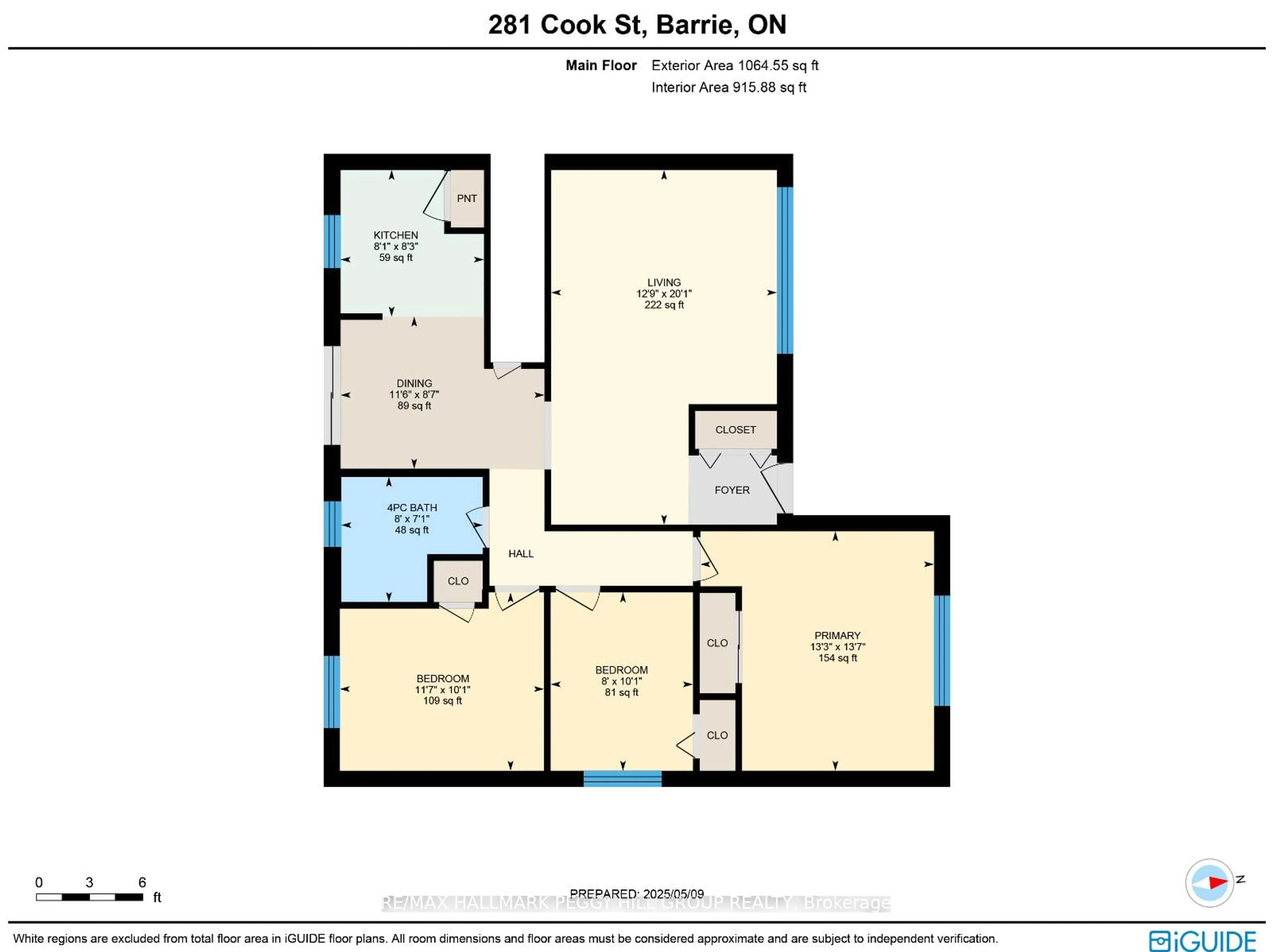 Floor plan for 281 Cook St, Barrie Ontario L4M 4H7
