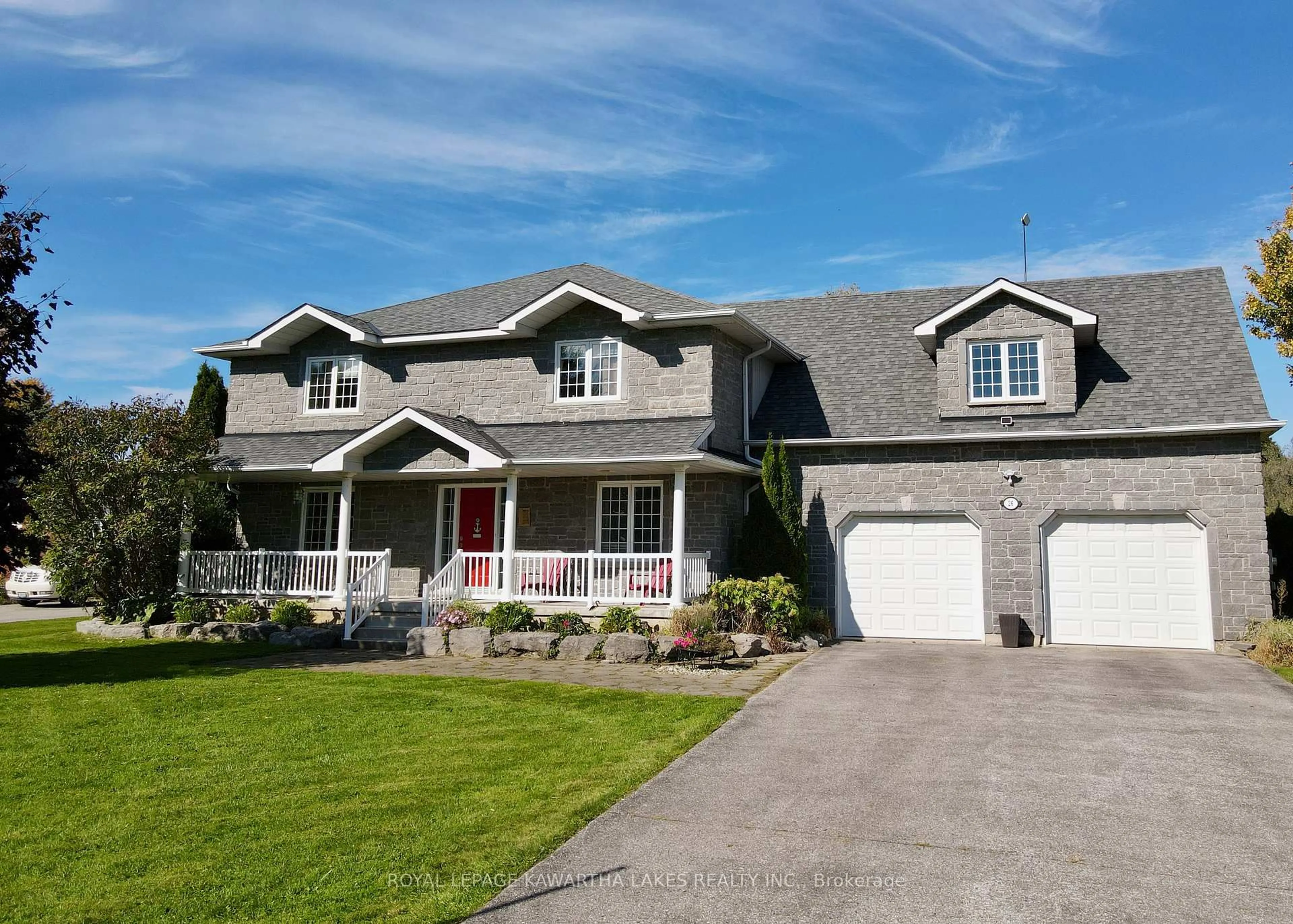 Home with vinyl exterior material, street for 26 Maple Gate, Ramara Ontario L0K 1B0
