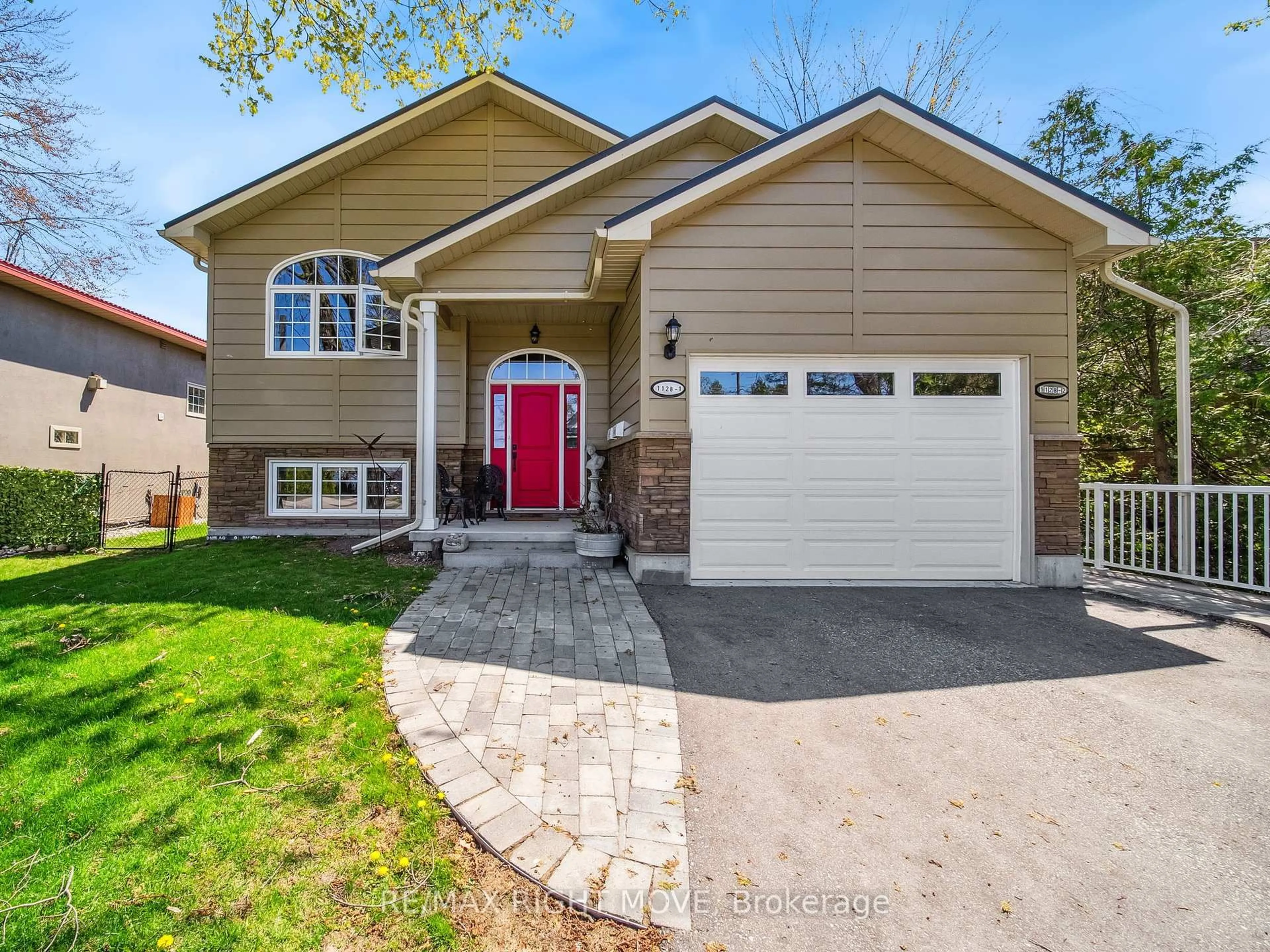 Home with brick exterior material, street for 112B Creighton St #1 & 2, Ramara Ontario L3V 1B3