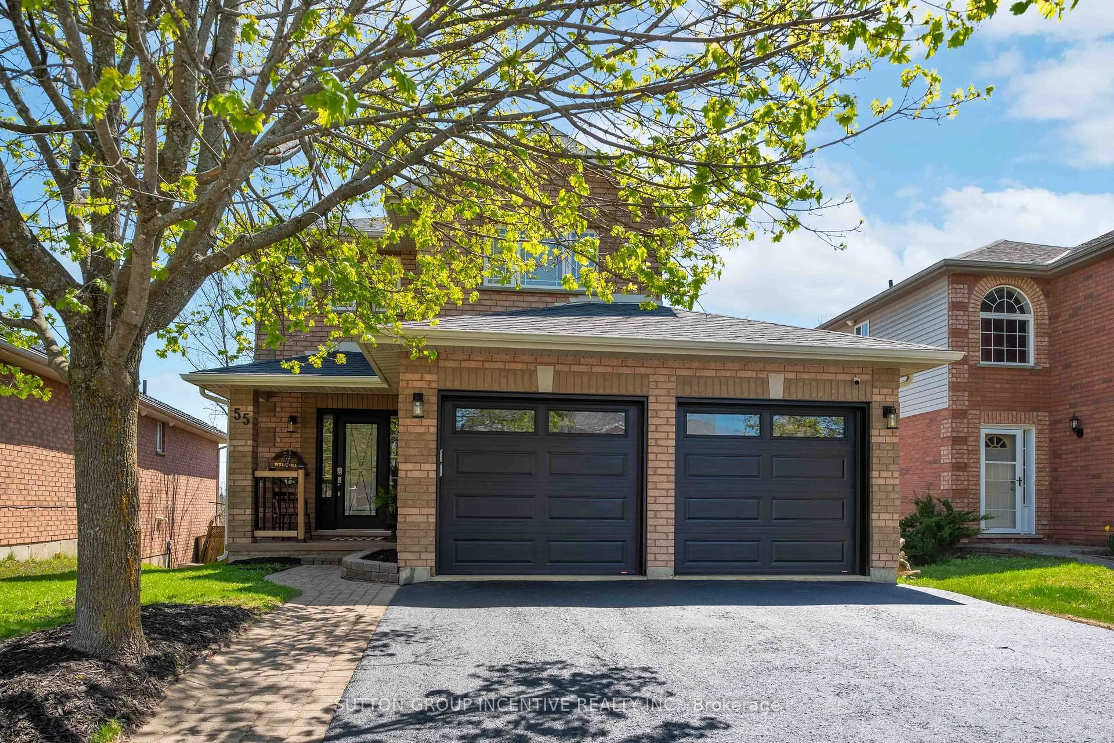 Home with brick exterior material, street for 55 Vanessa Dr, Orillia Ontario L3V 7X2