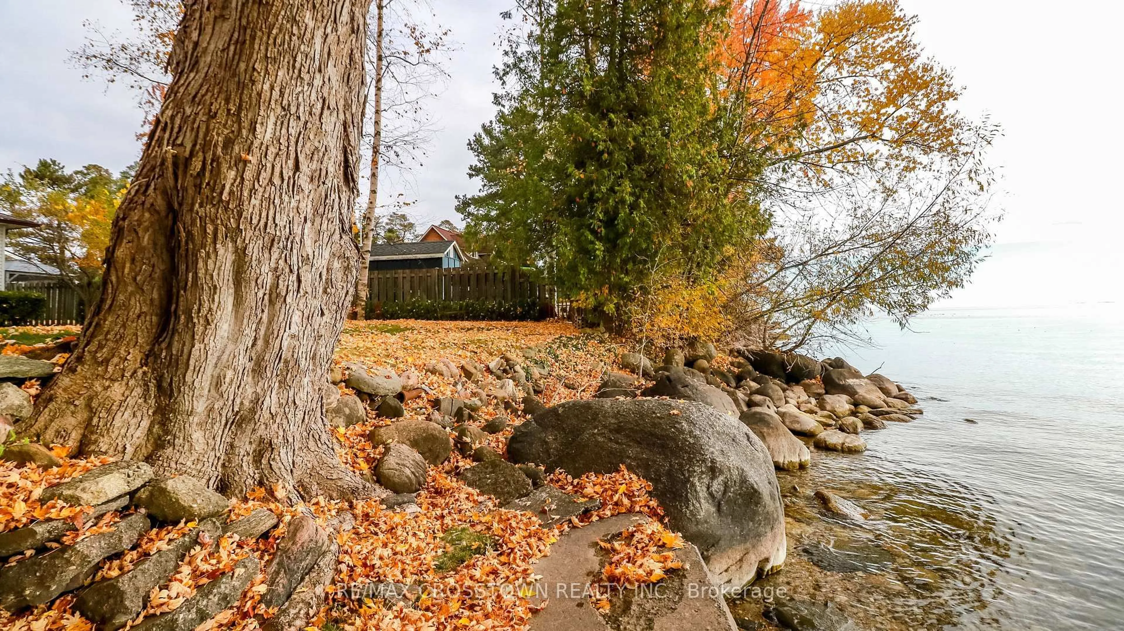 Patio, water/lake/river/ocean view for 155 Parkside Dr, Oro-Medonte Ontario L3V 0K2