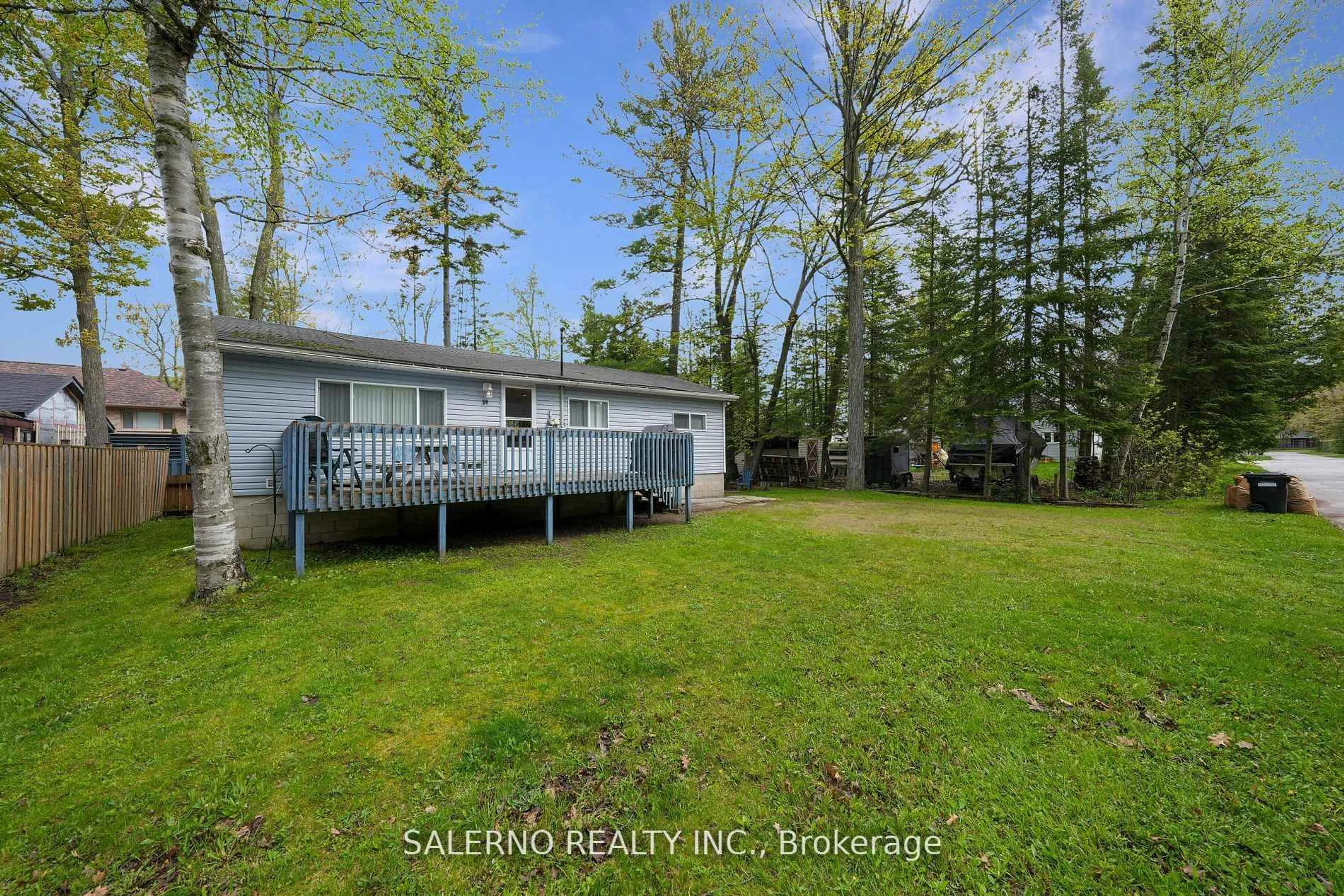 A pic from outside/outdoor area/front of a property/back of a property/a pic from drone, water/lake/river/ocean view for 50 Linda Lane, Wasaga Beach Ontario L9Z 2C7