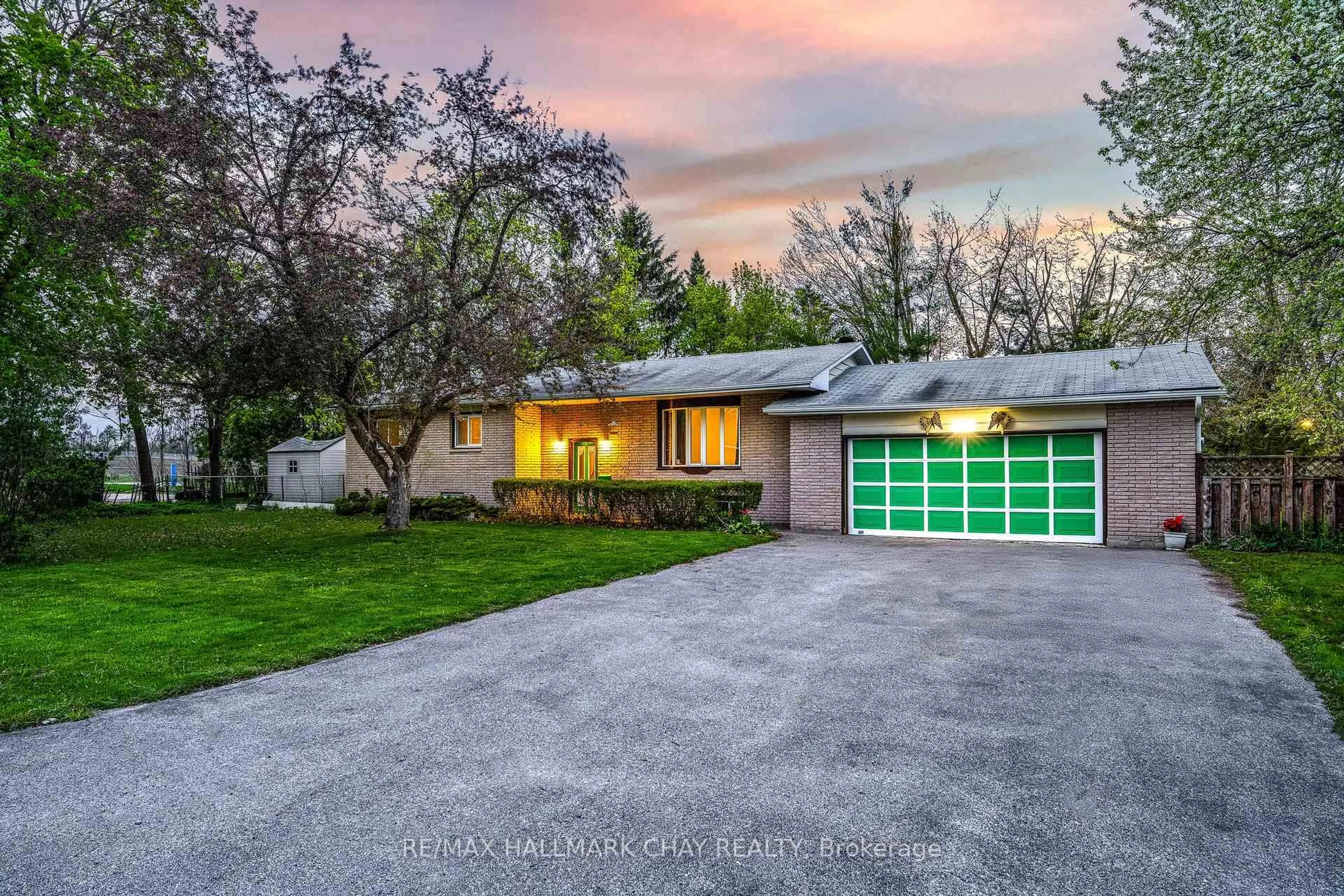 A pic from outside/outdoor area/front of a property/back of a property/a pic from drone, street for 1071 Line 2 S N/A, Oro-Medonte Ontario L0L 2L0