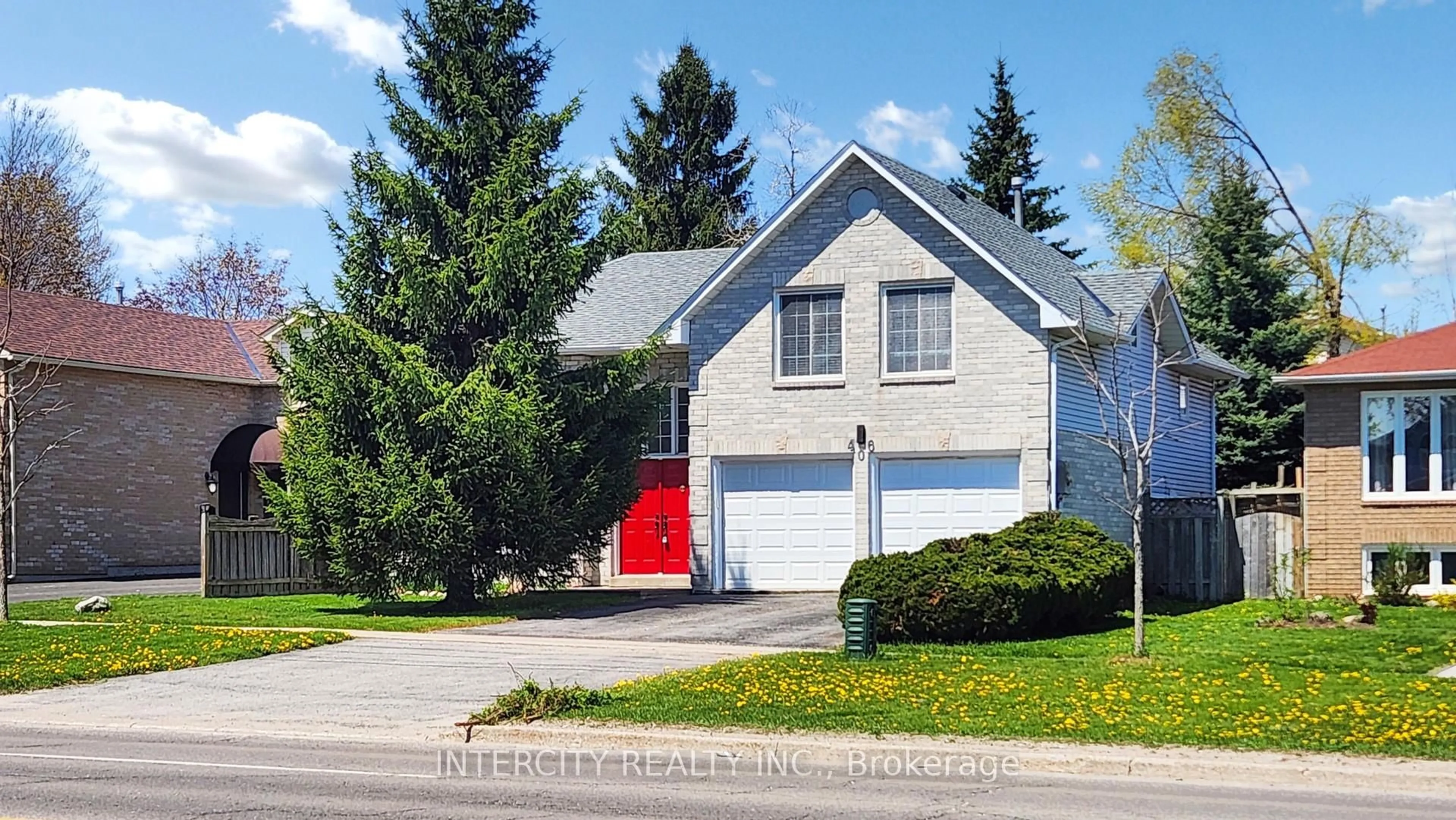 Home with vinyl exterior material, street for 406 Big Bay Point Rd, Barrie Ontario L4N 7P3