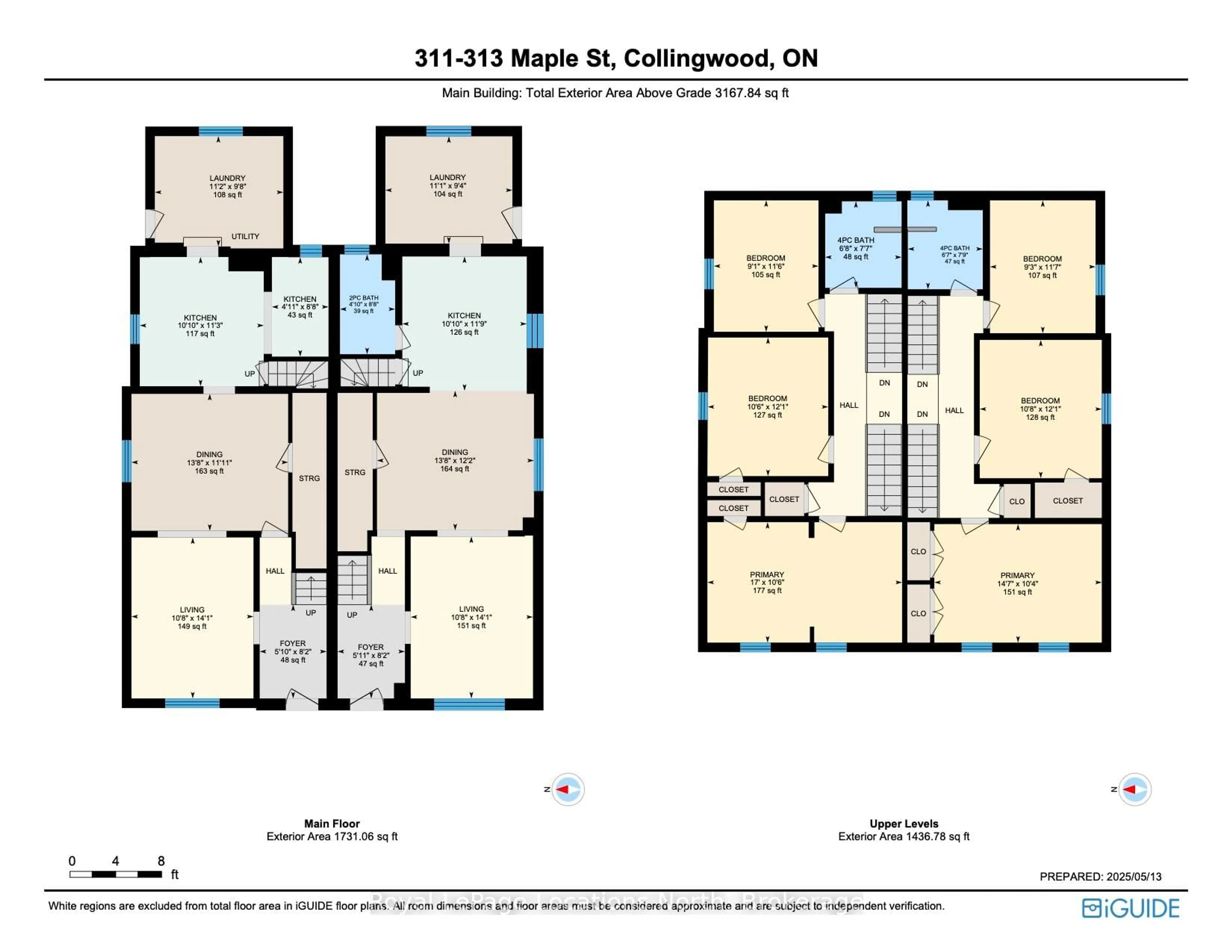Floor plan for 311 - 313 Maple St, Collingwood Ontario L9Y 2R3