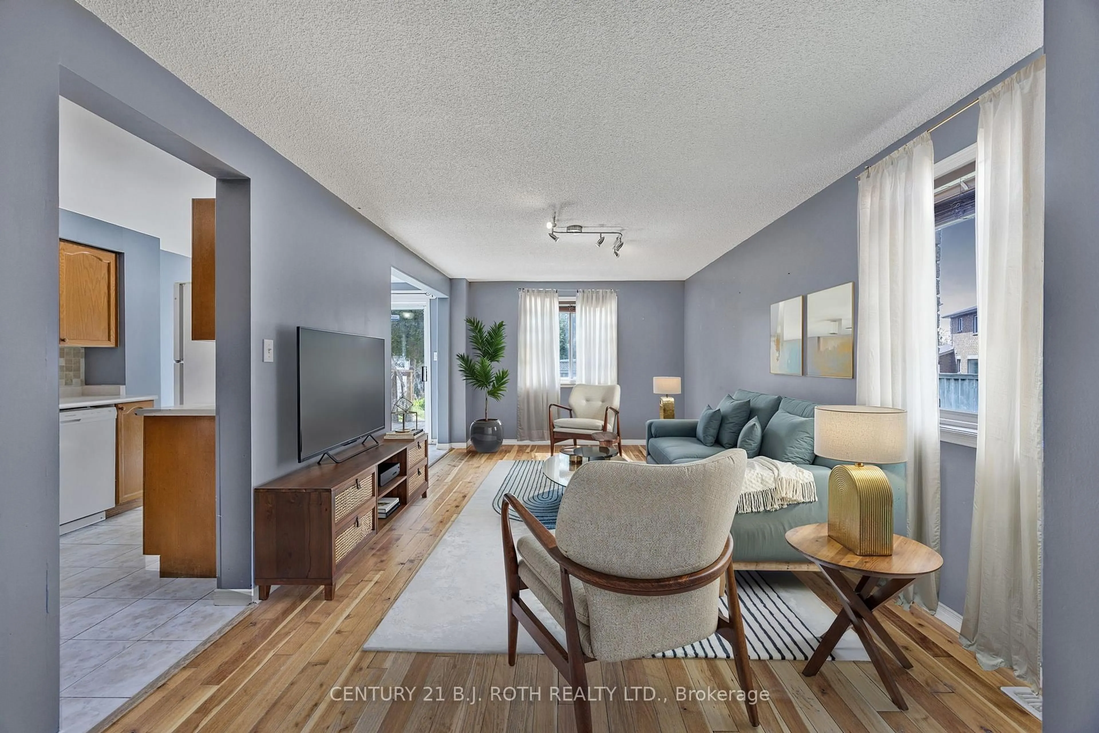 Living room with furniture, unknown for 23 Clute Cres, Barrie Ontario L4N 8S5