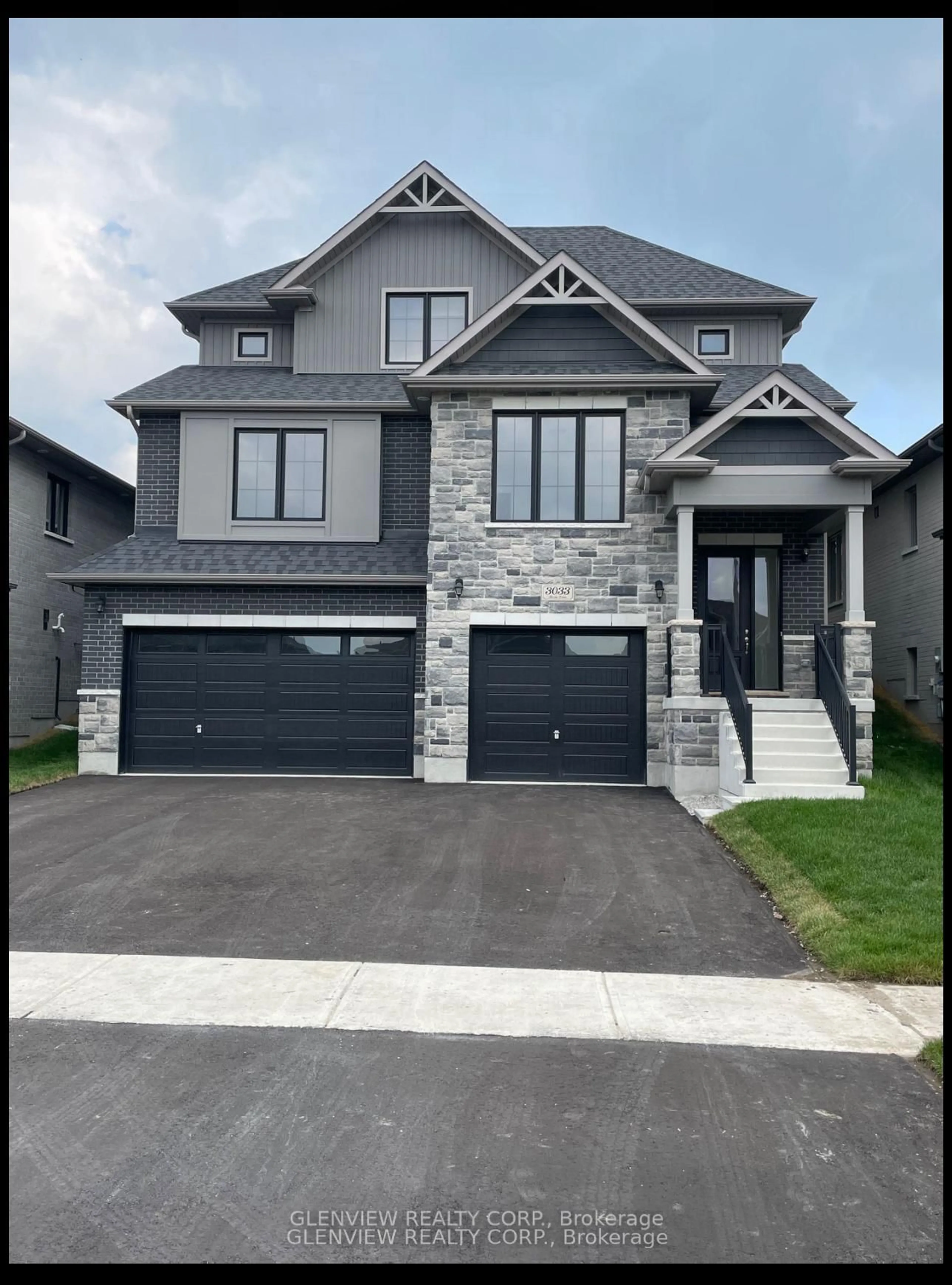 Home with brick exterior material, street for Lot 63 Sierra Dr, Orillia Ontario L3V 8M8
