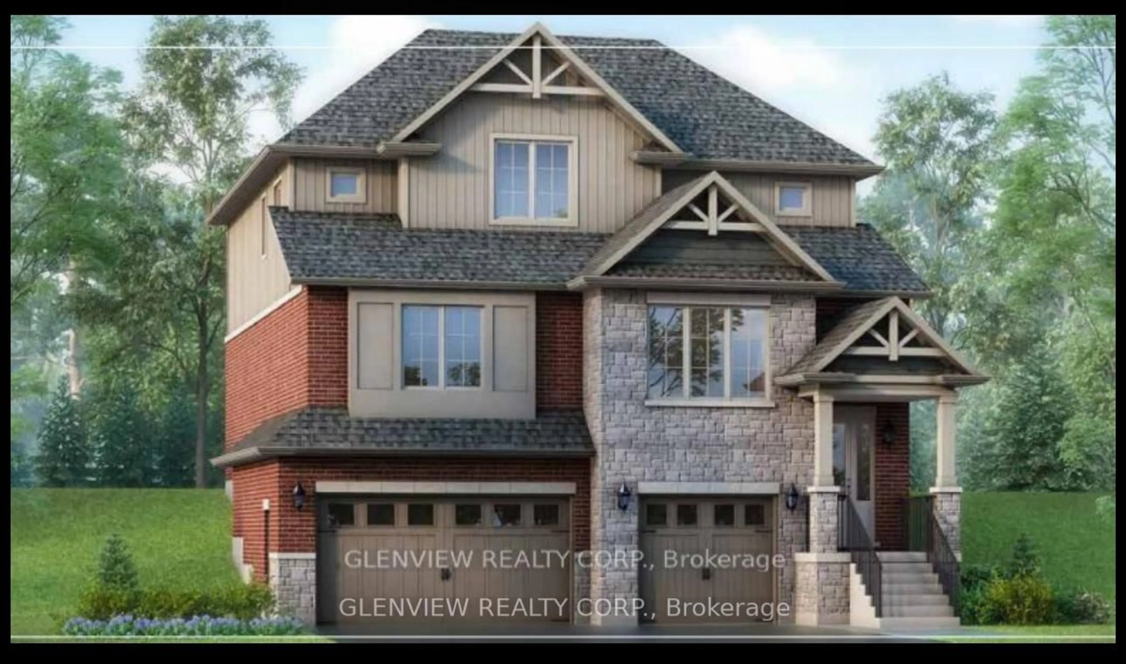 Home with brick exterior material, street for Lot 63 Sierra Dr, Orillia Ontario L3V 8M8