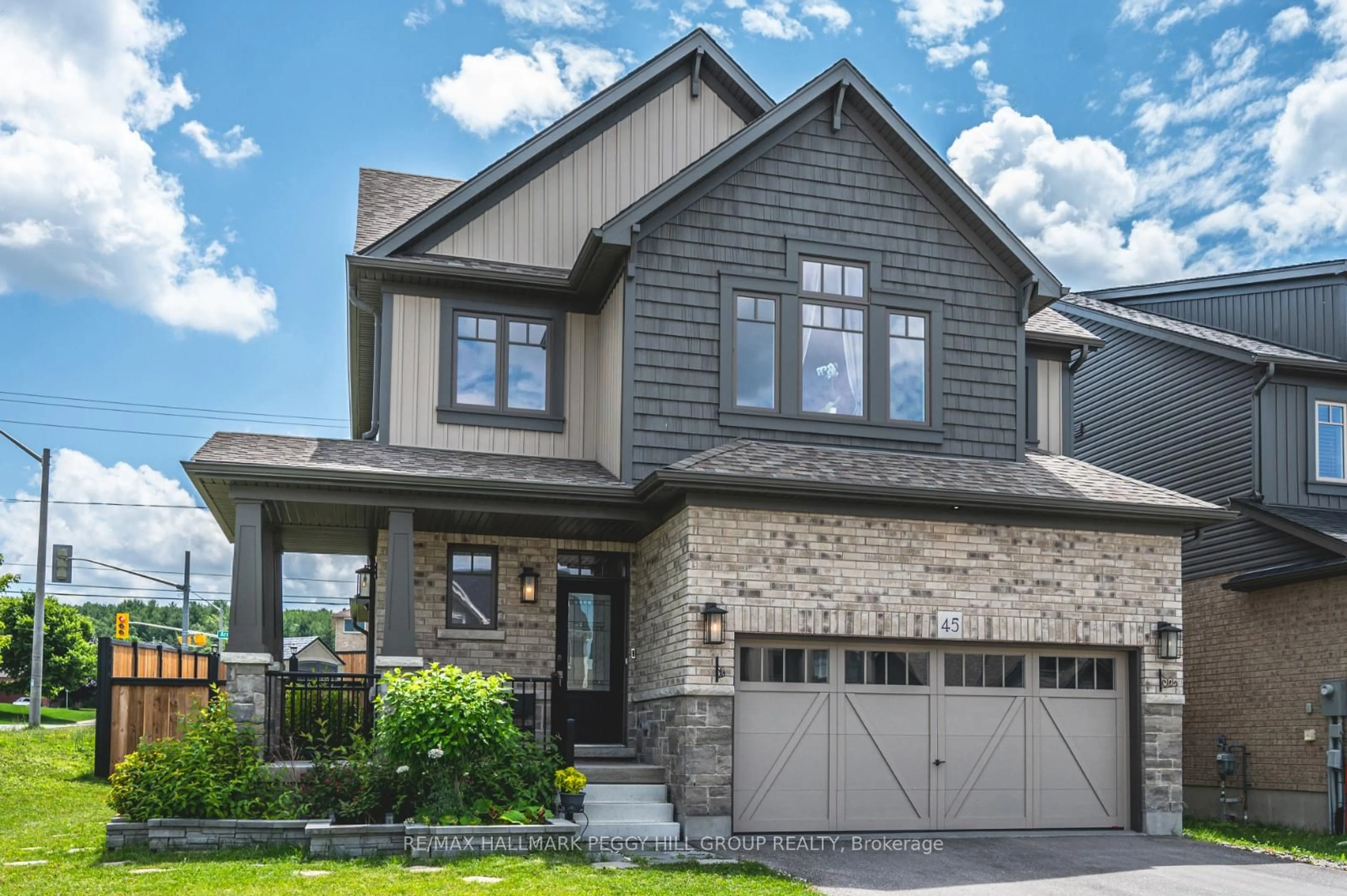Home with brick exterior material, street for 45 Pennell Dr, Barrie Ontario L4N 6H2