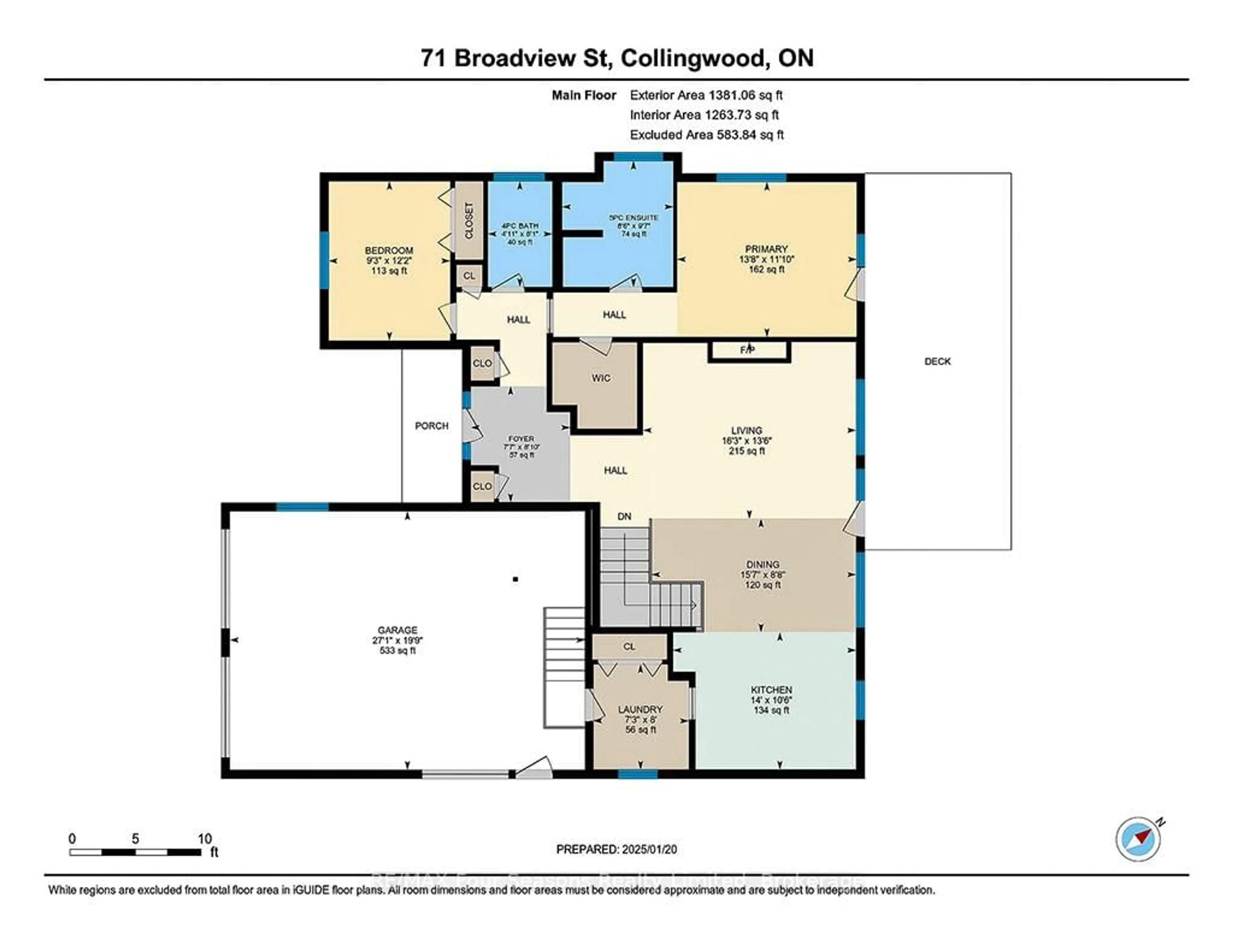 Floor plan for 71 Broadview St, Collingwood Ontario L9Y 3Z1