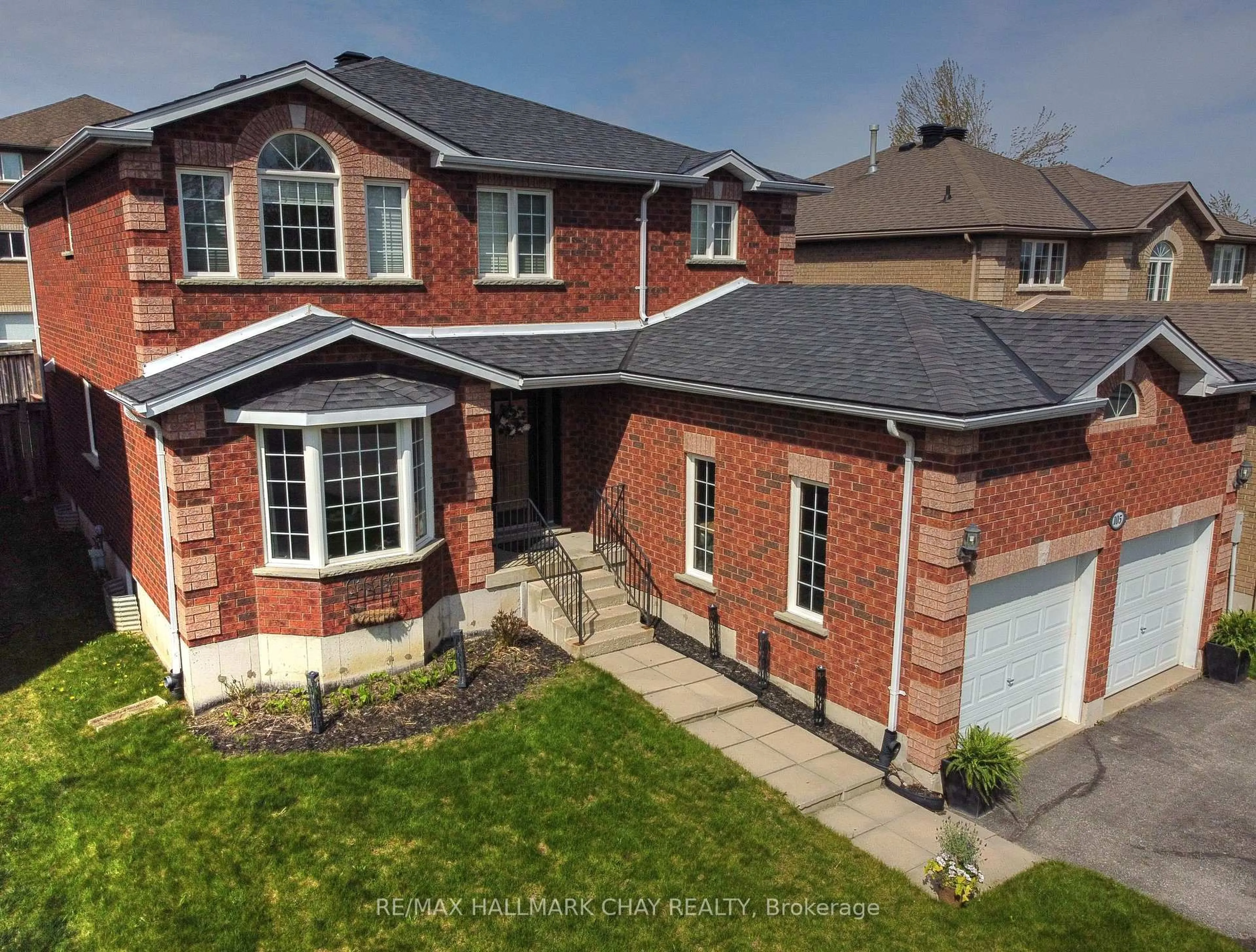 Home with brick exterior material, street for 105 Crompton Dr, Barrie Ontario L4M 6N9
