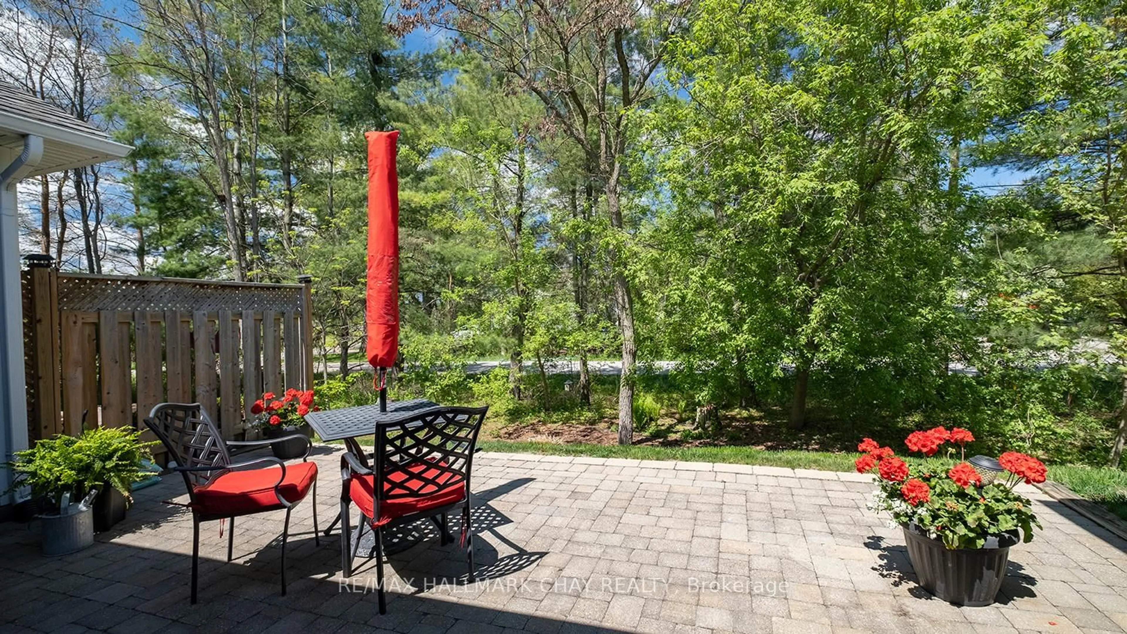 Patio, forest/trees view for 18 MAPLE Crt, Severn Ontario L0K 1E0