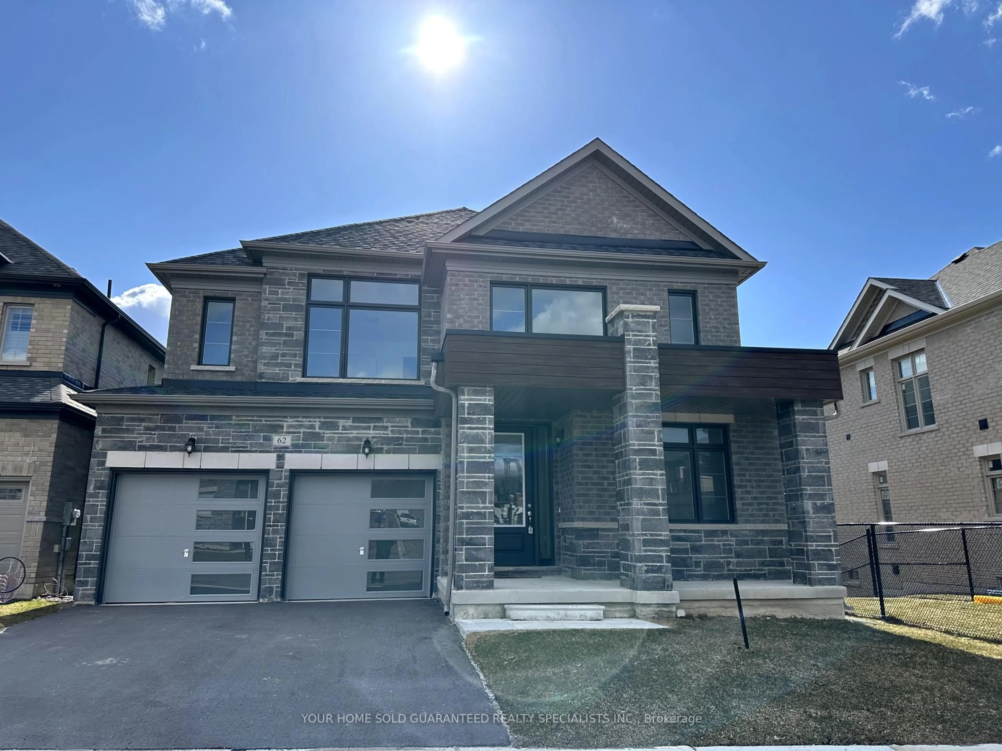 Home with brick exterior material, street for 62 Calypso Ave, Springwater Ontario L0L 1Y3