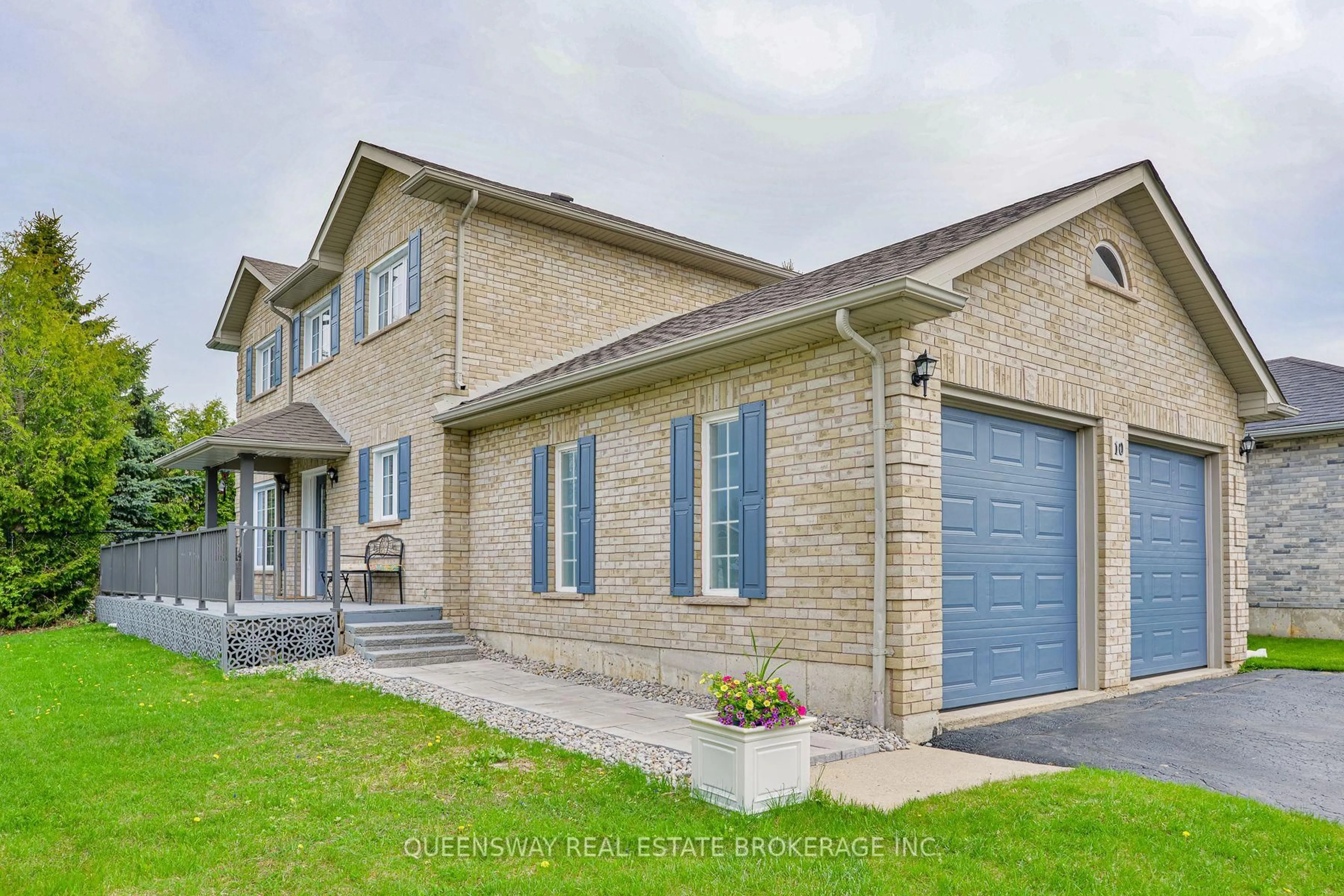 Home with brick exterior material, street for 10 Lewis Dr, Orillia Ontario L3V 7S5