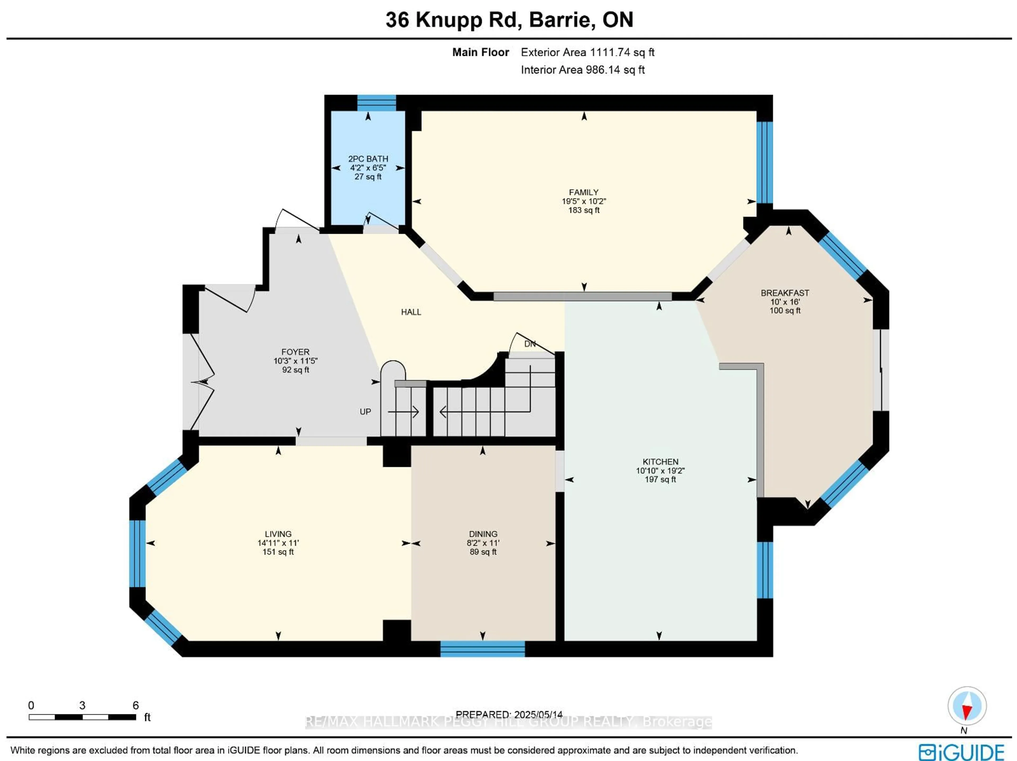 Floor plan for 36 Knupp Rd, Barrie Ontario L4N 0P6