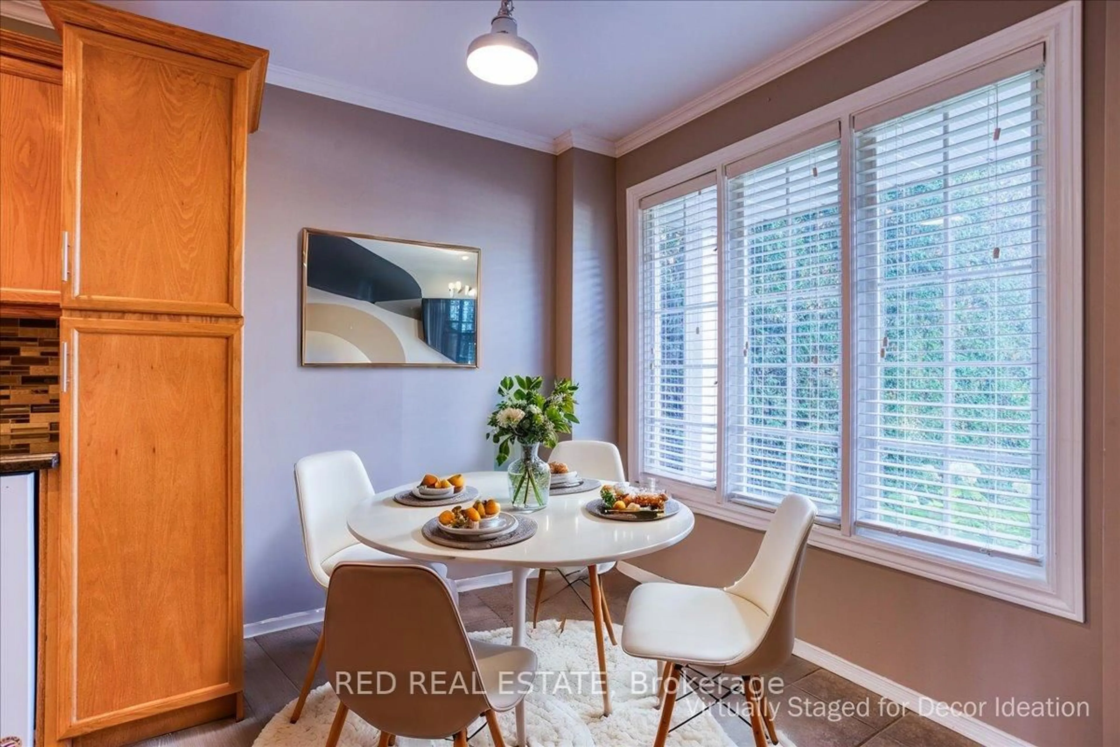 Dining room, wood/laminate floor for 56 Knicely Rd, Barrie Ontario L4N 6V3