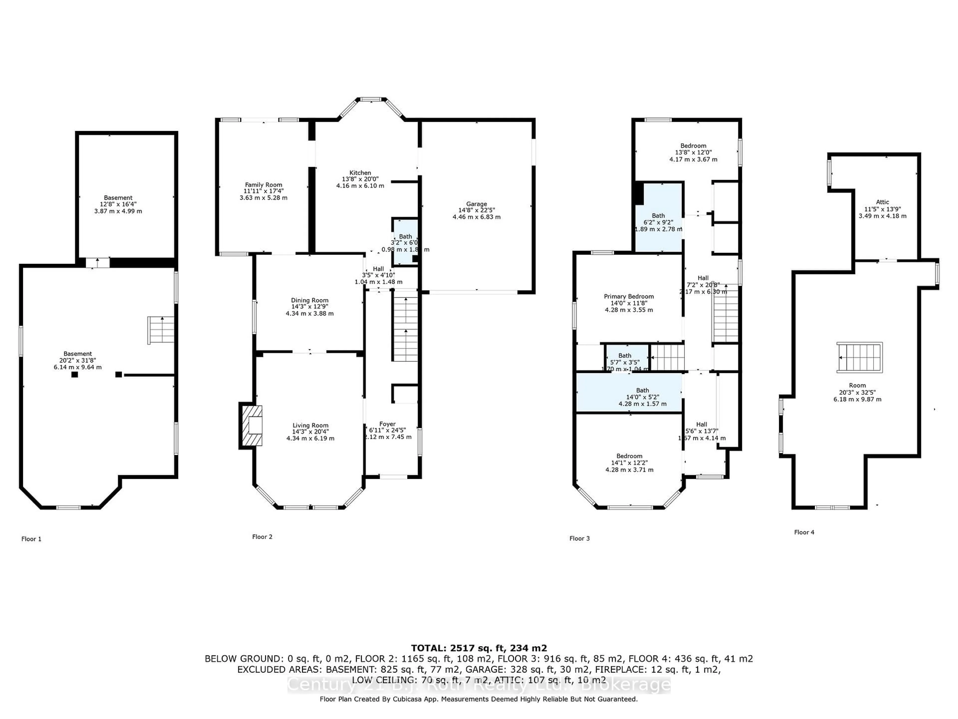 Floor plan for 135 Peter St, Orillia Ontario L3V 4Z4