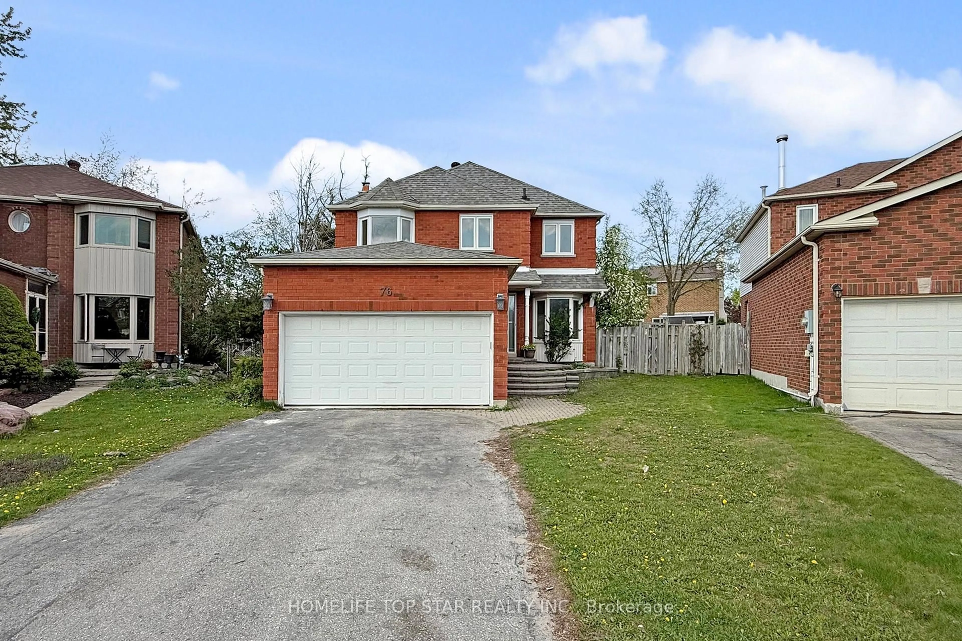 Home with brick exterior material, street for 76 Burke Dr, Barrie Ontario L4N 7H9