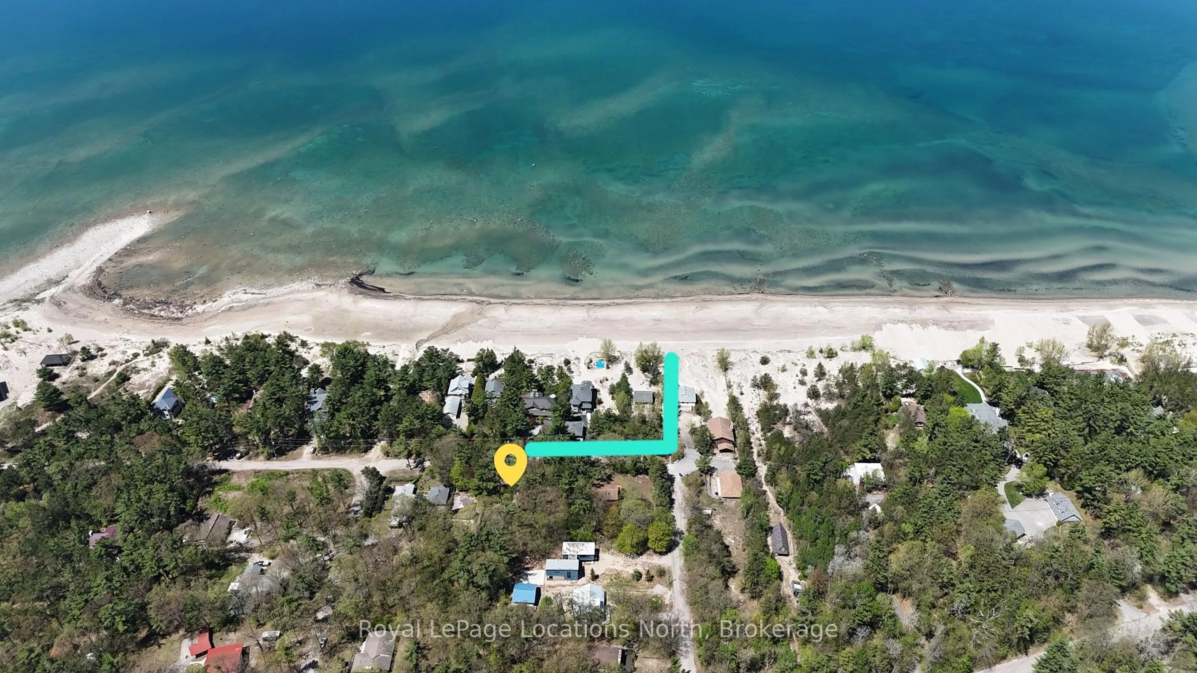 A pic from outside/outdoor area/front of a property/back of a property/a pic from drone, water/lake/river/ocean view for 25 Balmoral Ave, Tiny Ontario L0L 1P1